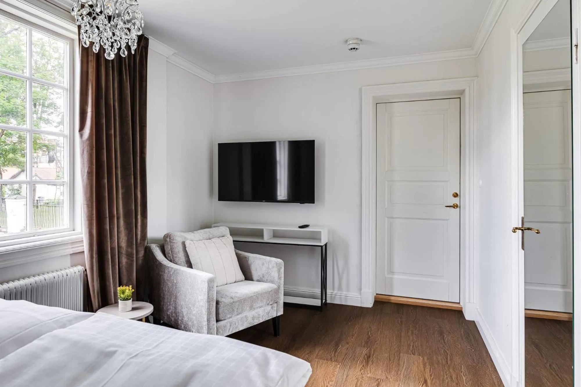 Living room, Bed in Söderfors Herrgård