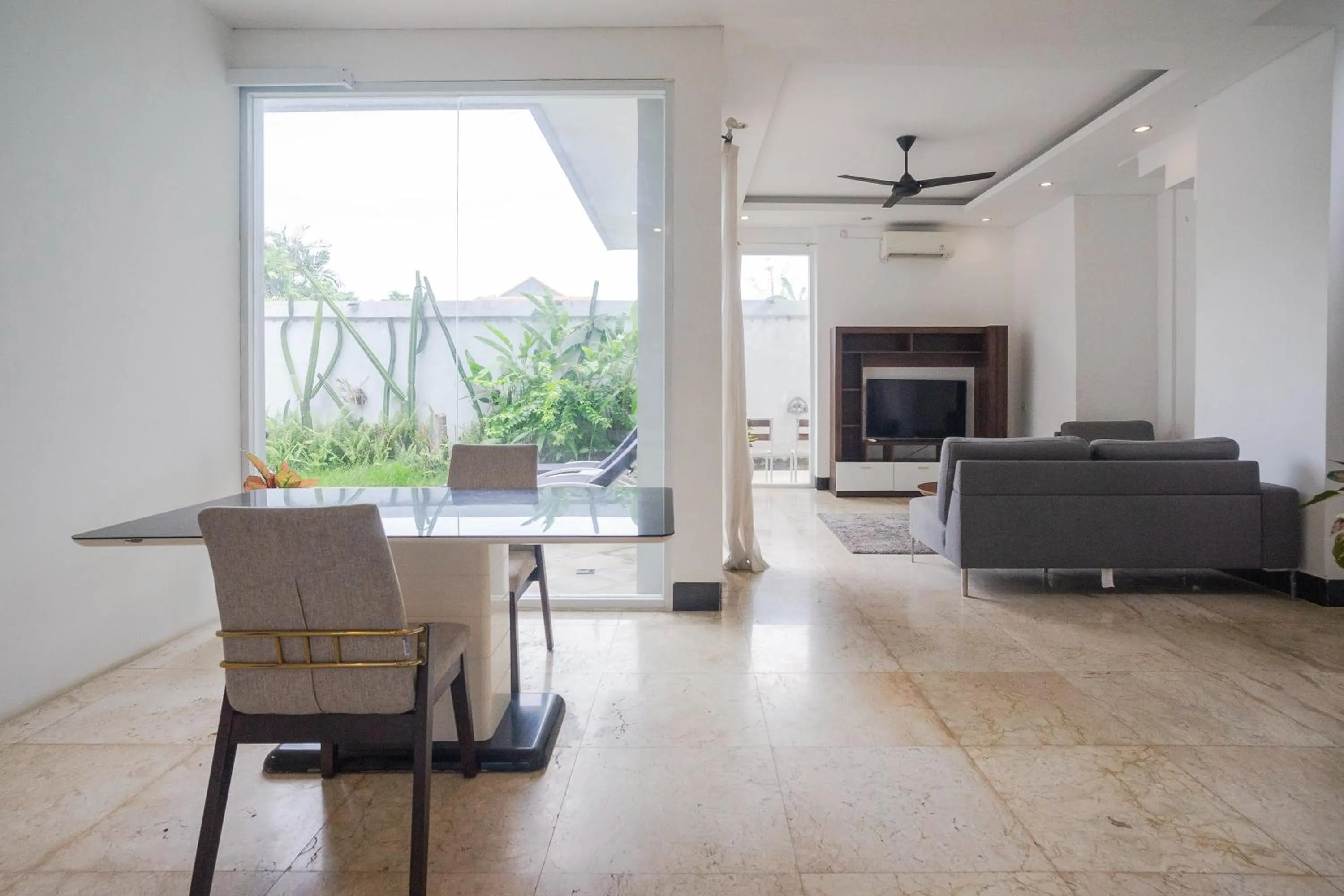 Seating area in Villa Blue Margarita Canggu