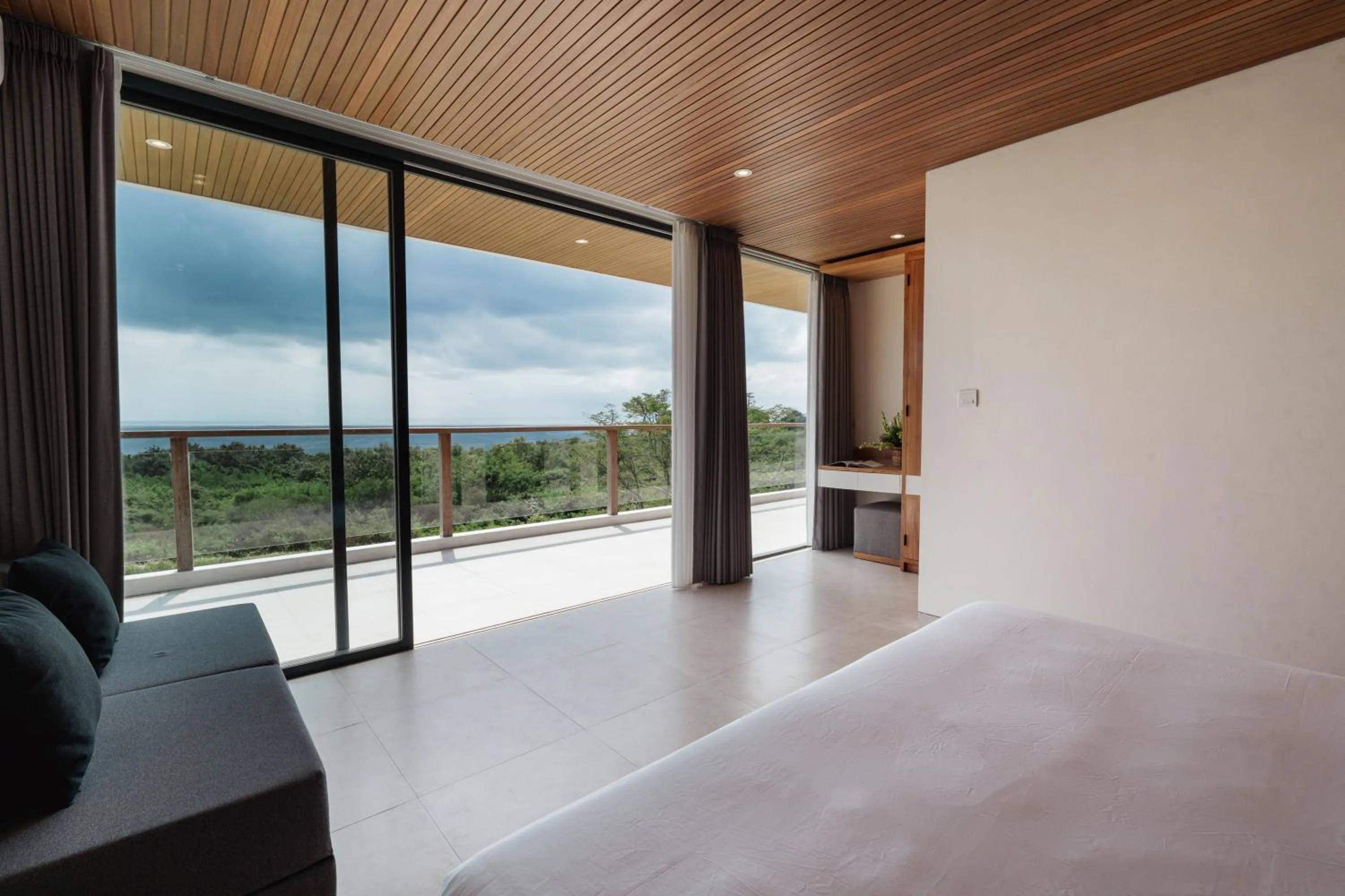 Balcony/Terrace, Bed in Villa Avocagolf Uluwatu by Nakula