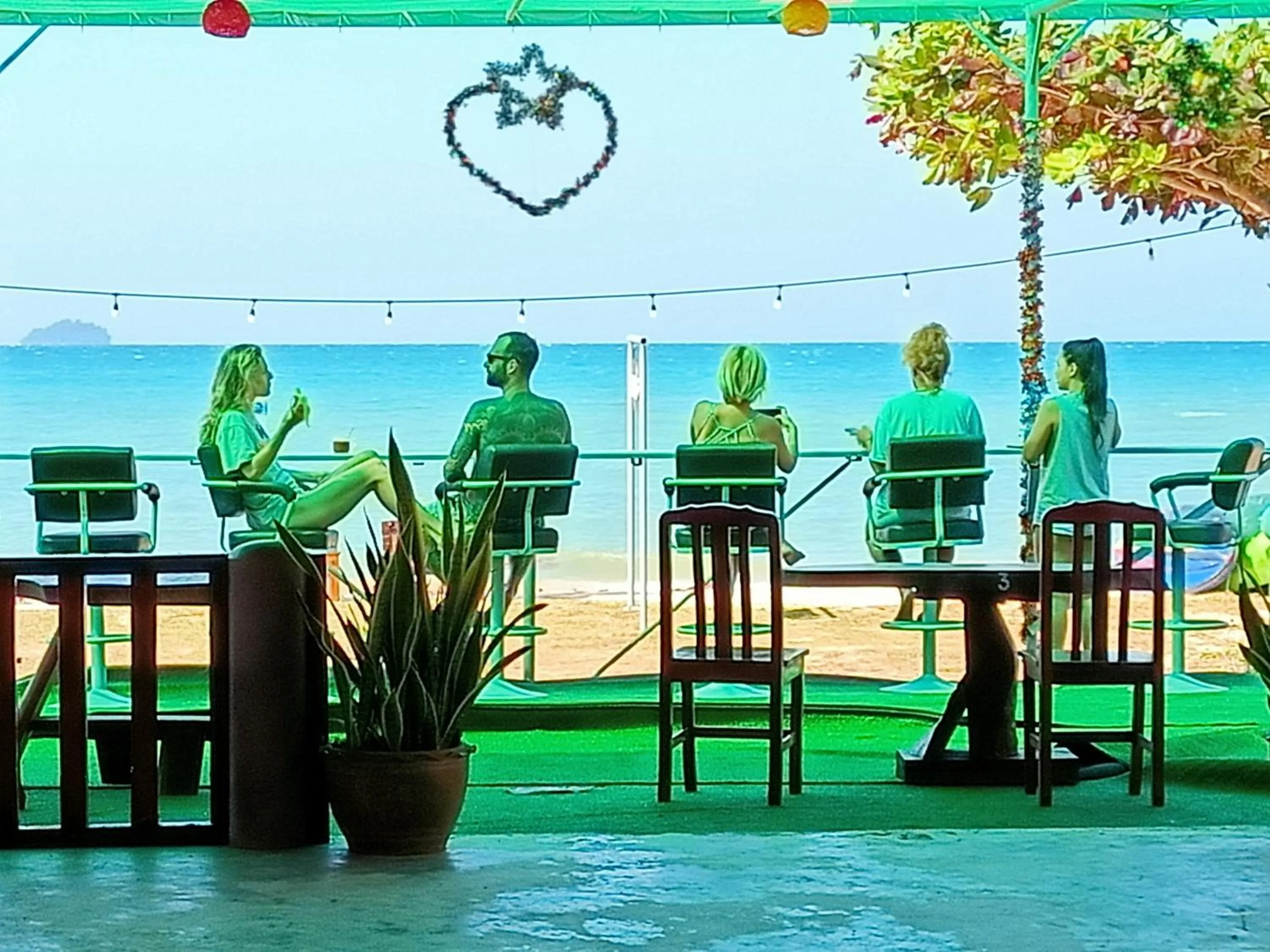 Inner courtyard view in Happy Days Resort