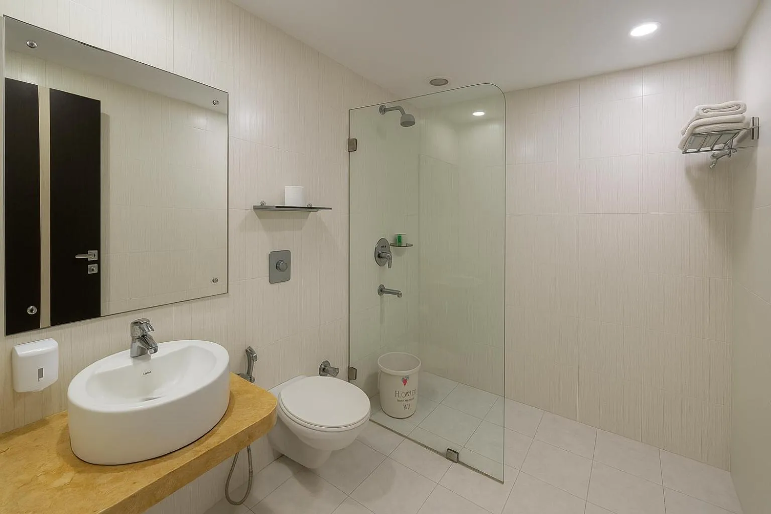 Bathroom in Hotel Kingston Park, Karol Bagh, New Delhi - 2 Mins from Metro