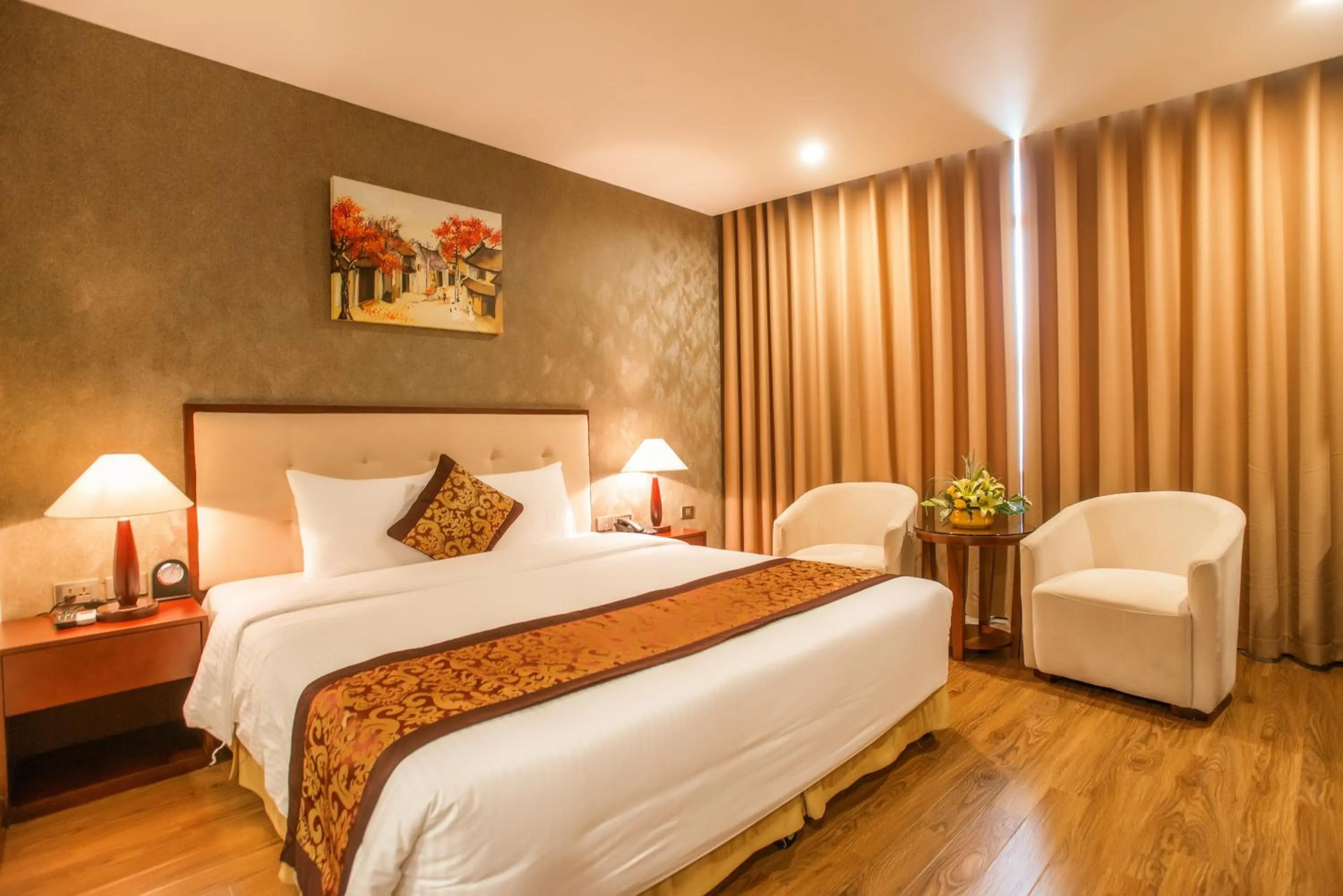 Bedroom, Bed in Muong Thanh Grand Bac Giang Hotel
