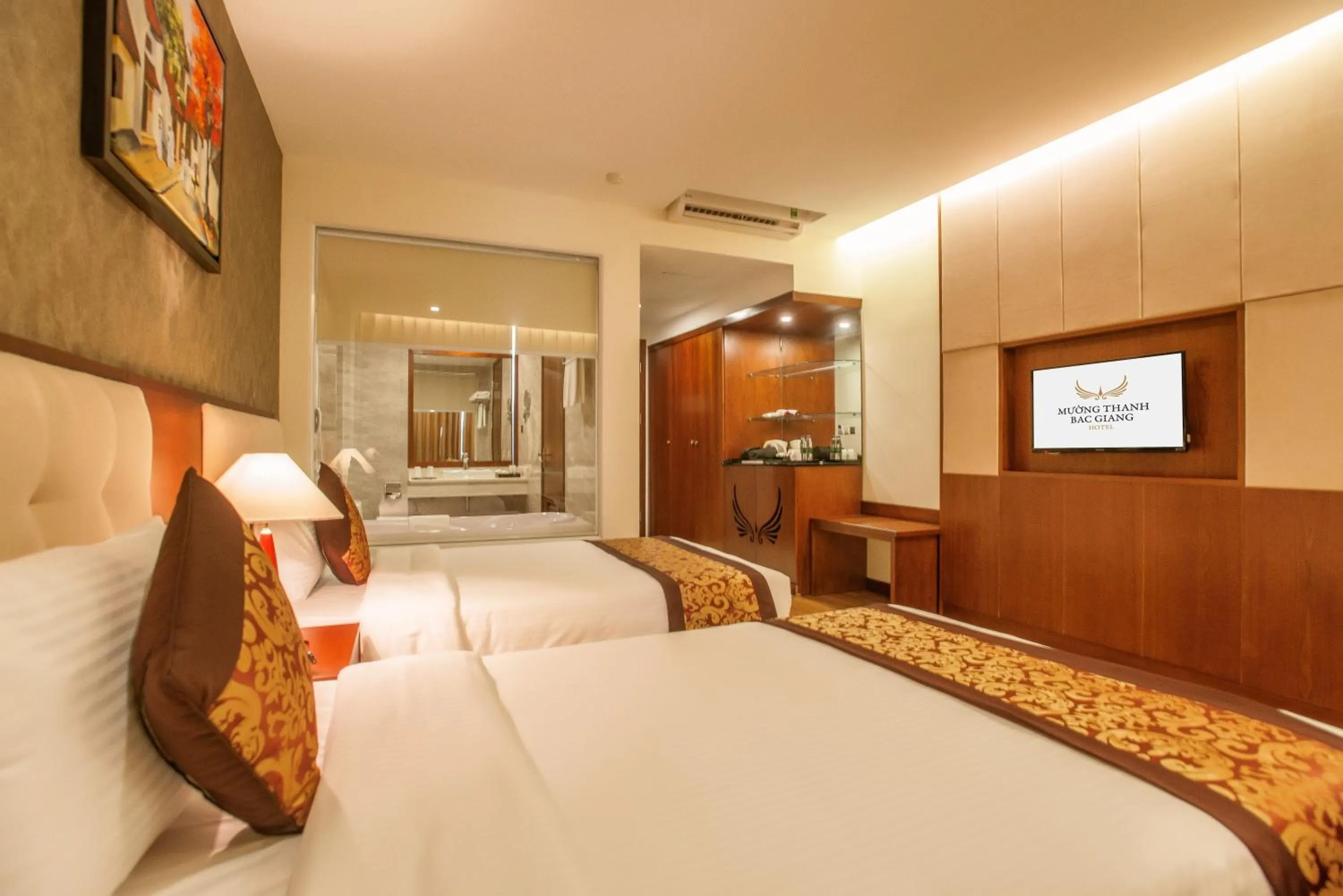 Bedroom, Bed in Muong Thanh Grand Bac Giang Hotel