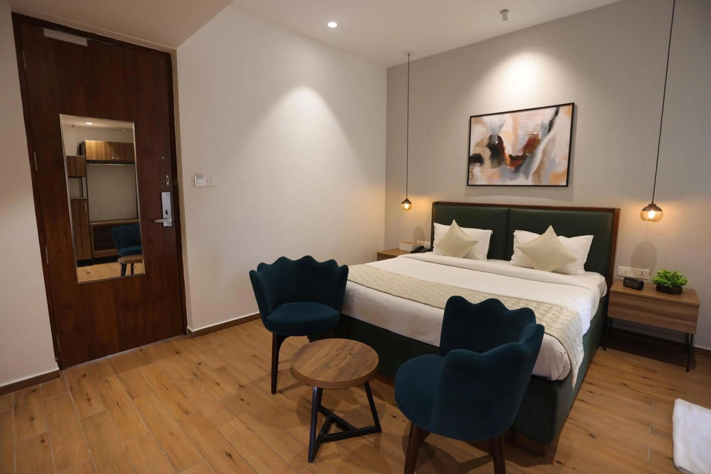 Photo of the whole room in Pondy Heights - Suites and Studios