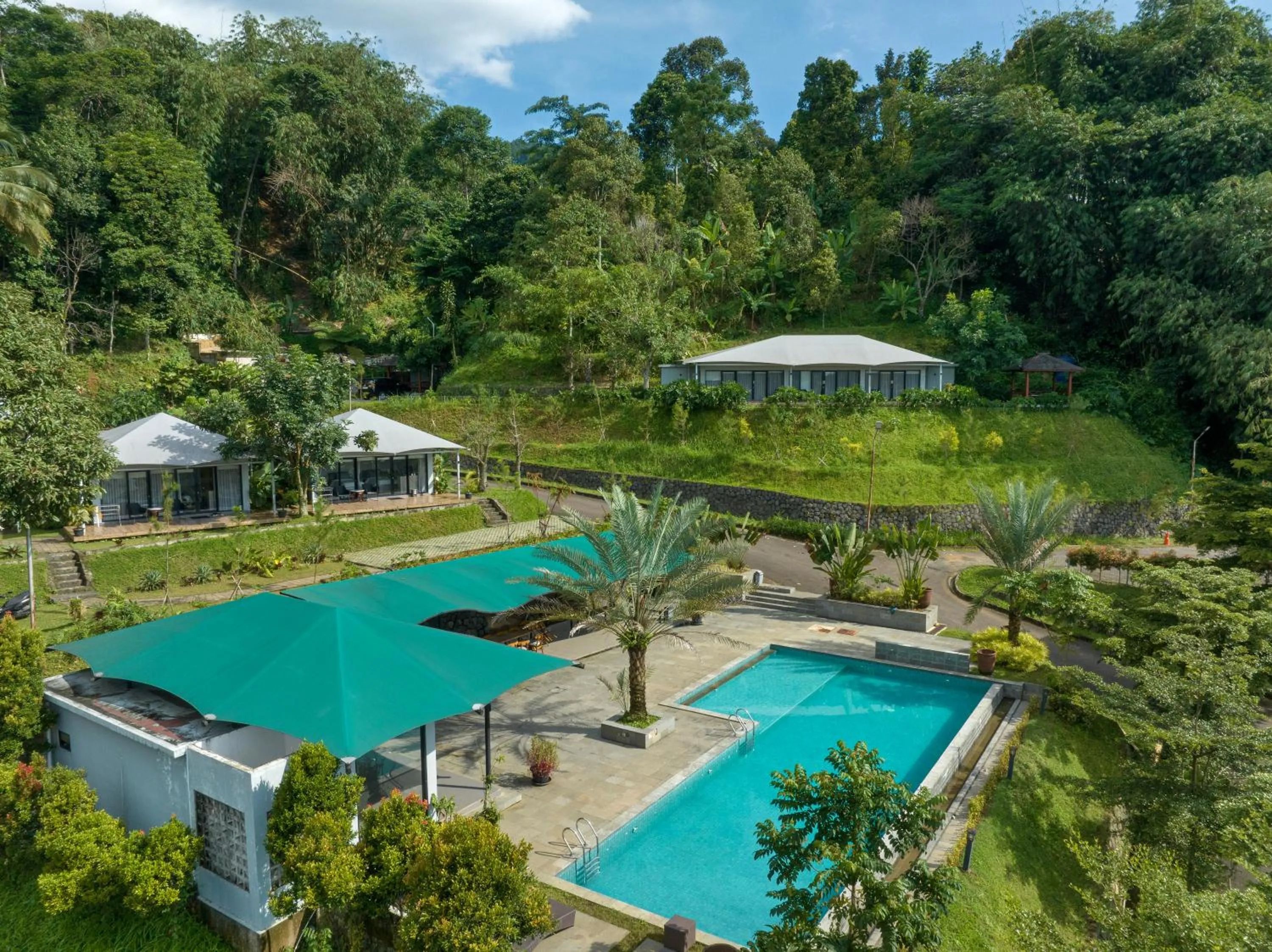 Pool view in The Glamping at ARTOTEL Pelangi Park