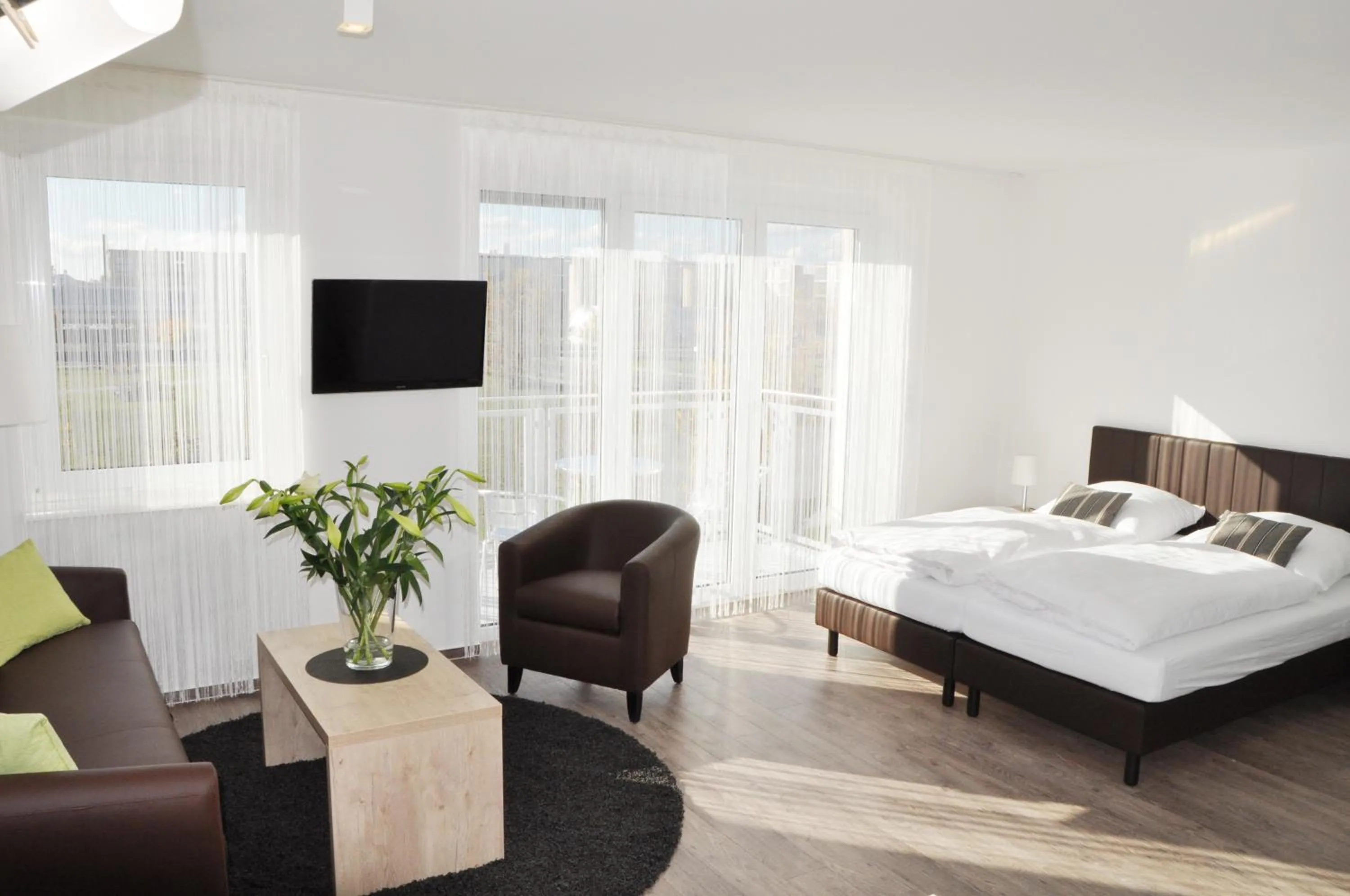 Photo of the whole room, Bed in ADAPT APARTMENT HOTEL BERLIN - Adlershof