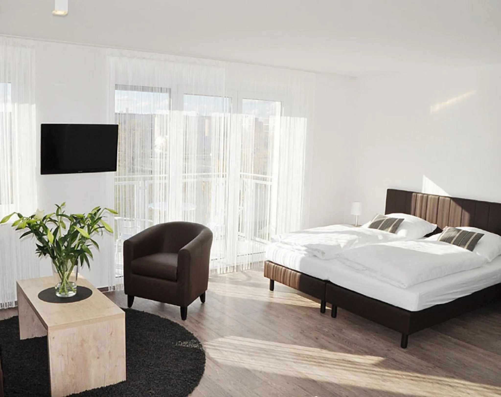 Photo of the whole room, Bed in ADAPT APARTMENT HOTEL BERLIN - Adlershof