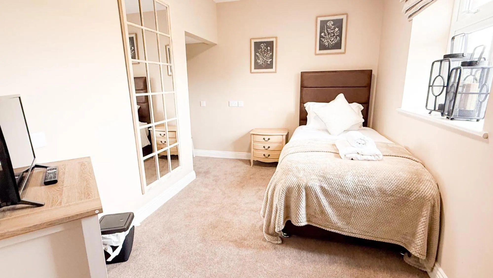 Bed in Wheyrigg Hall Hotel