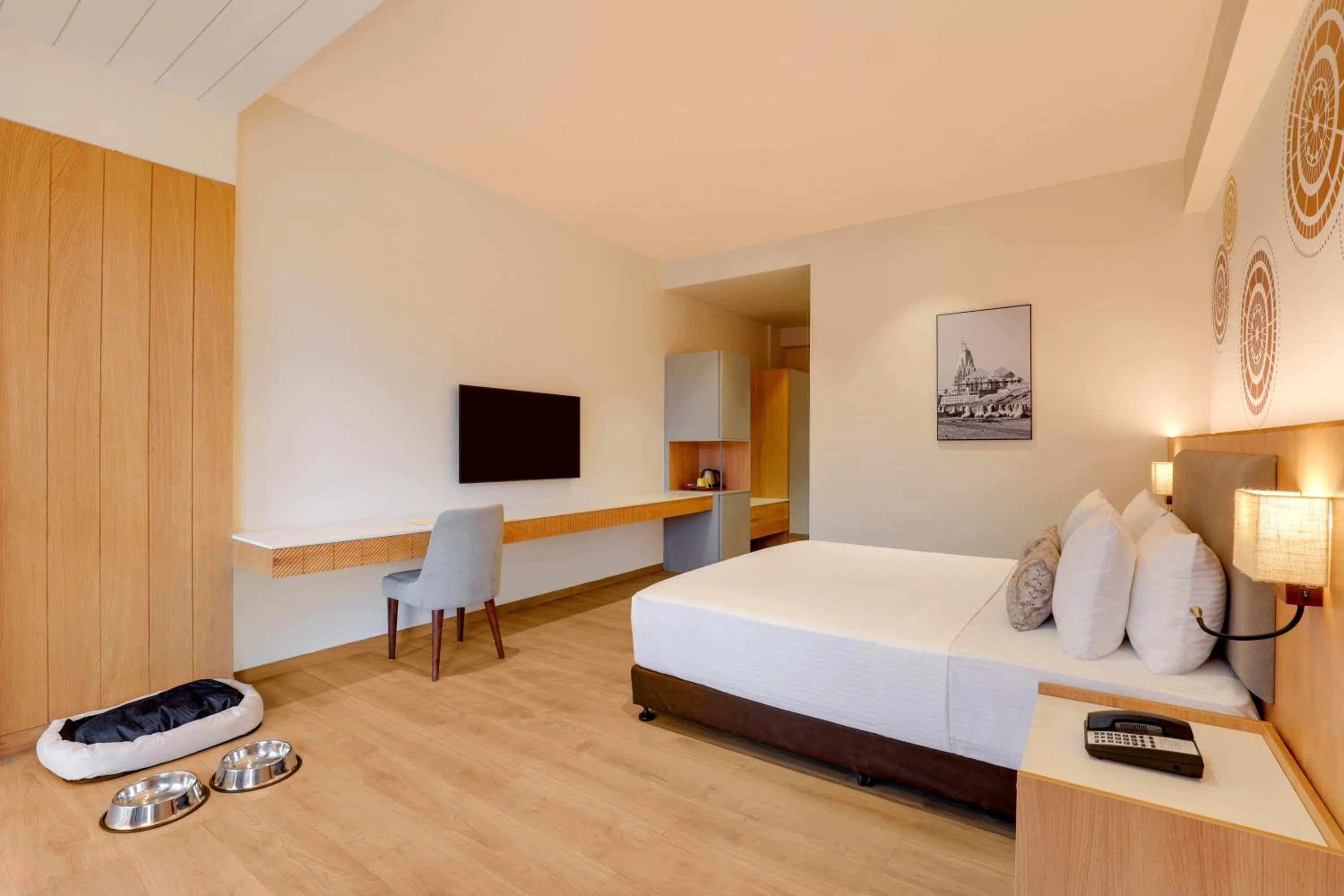 pet friendly, Bed in Lemon Tree Resort, Somnath