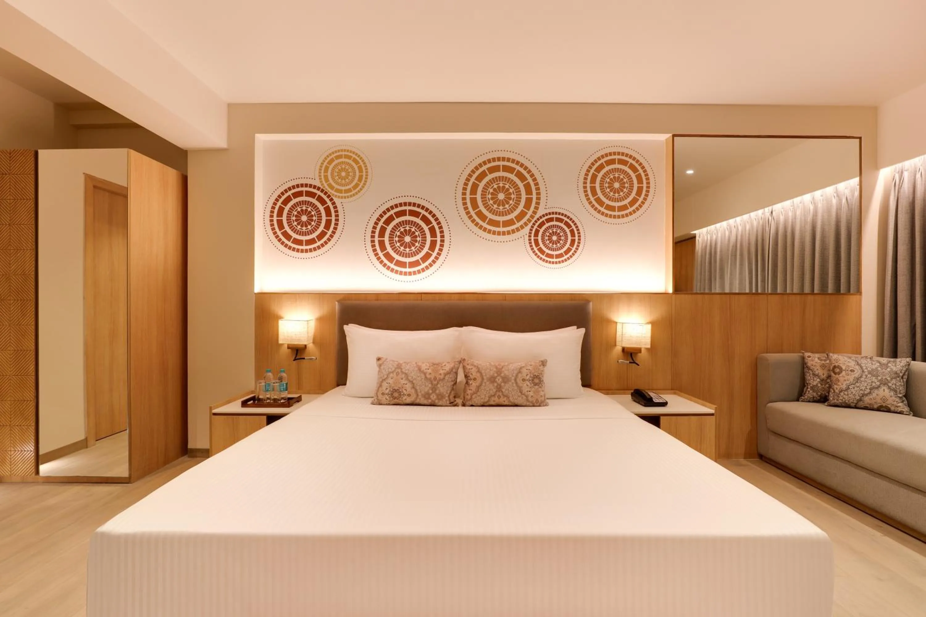 Bedroom, Bed in Lemon Tree Resort, Somnath