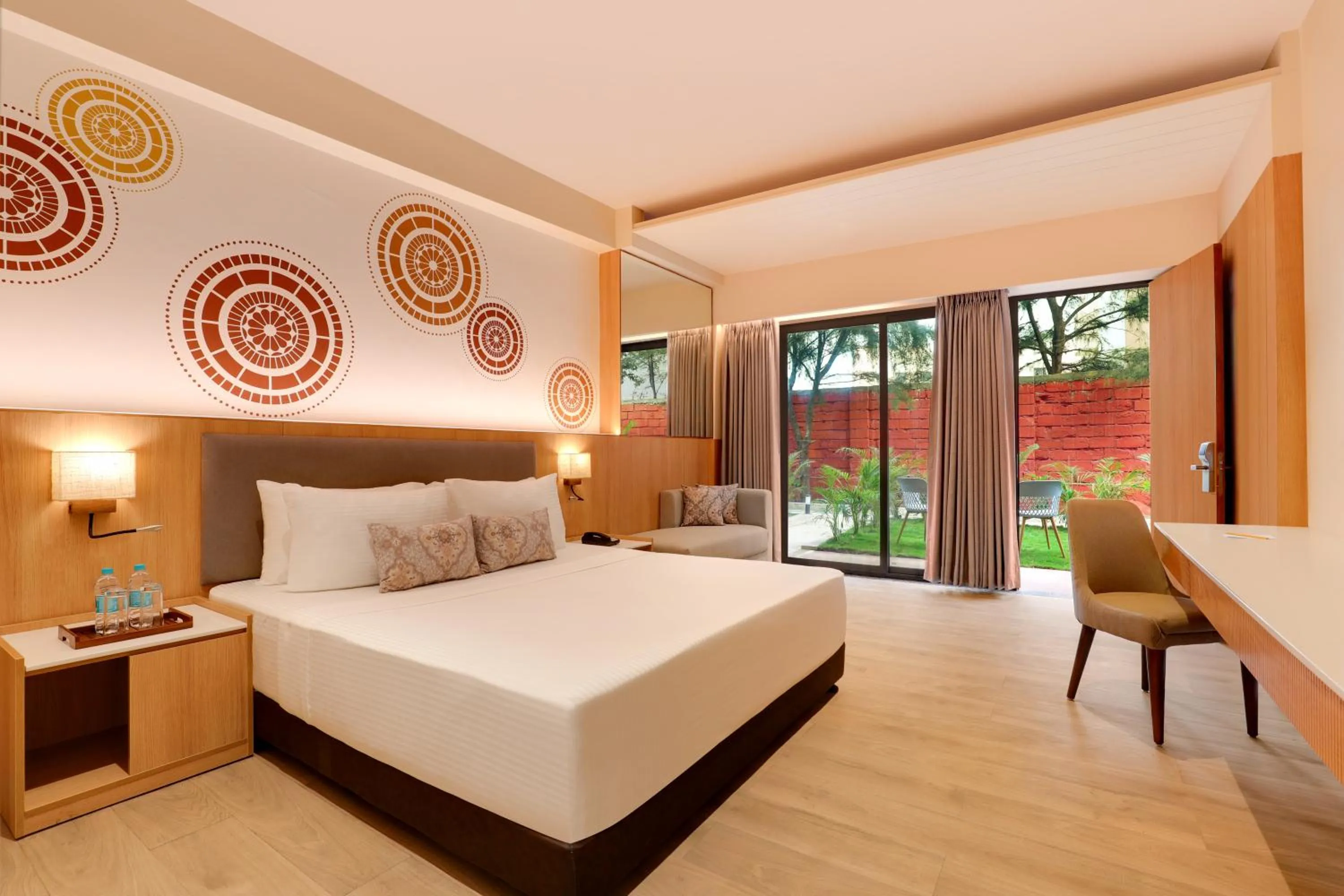 Bedroom, Bed in Lemon Tree Resort, Somnath