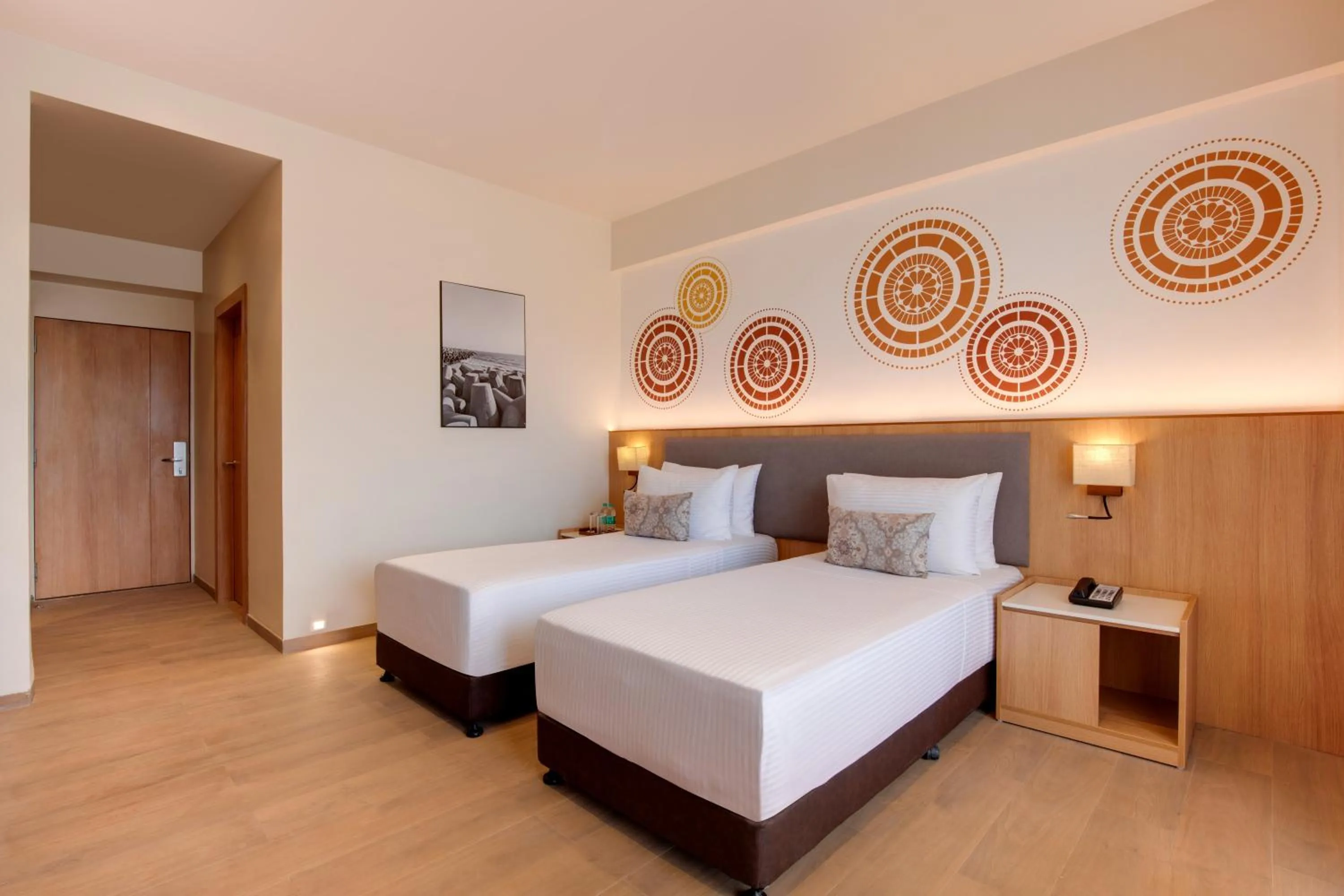 Bedroom, Bed in Lemon Tree Resort, Somnath