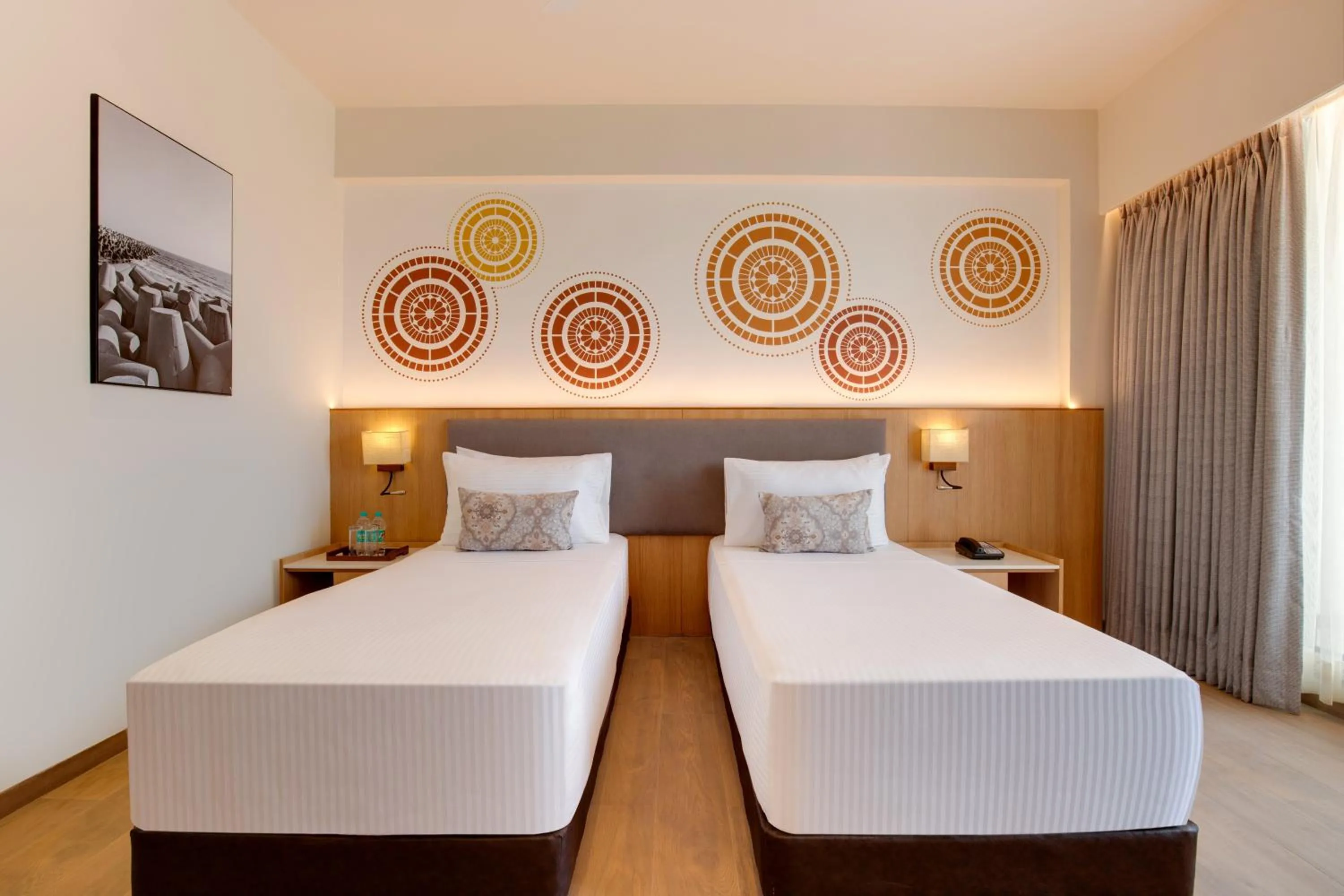 Bedroom, Bed in Lemon Tree Resort, Somnath