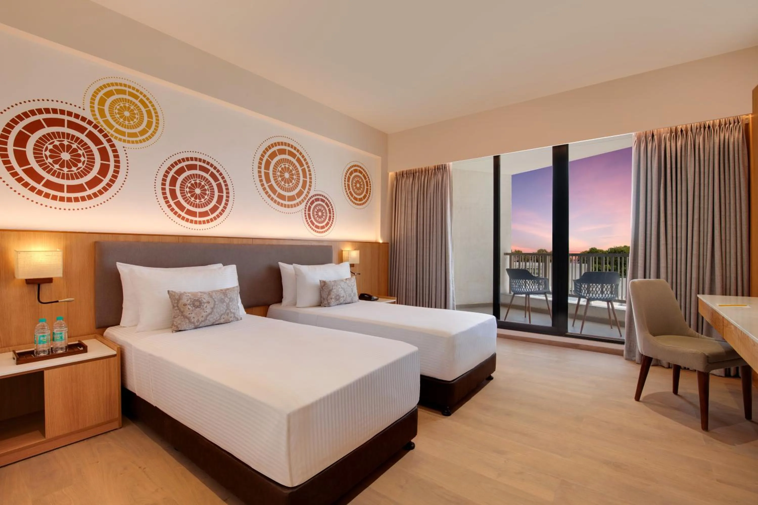 Bedroom, Bed in Lemon Tree Resort, Somnath