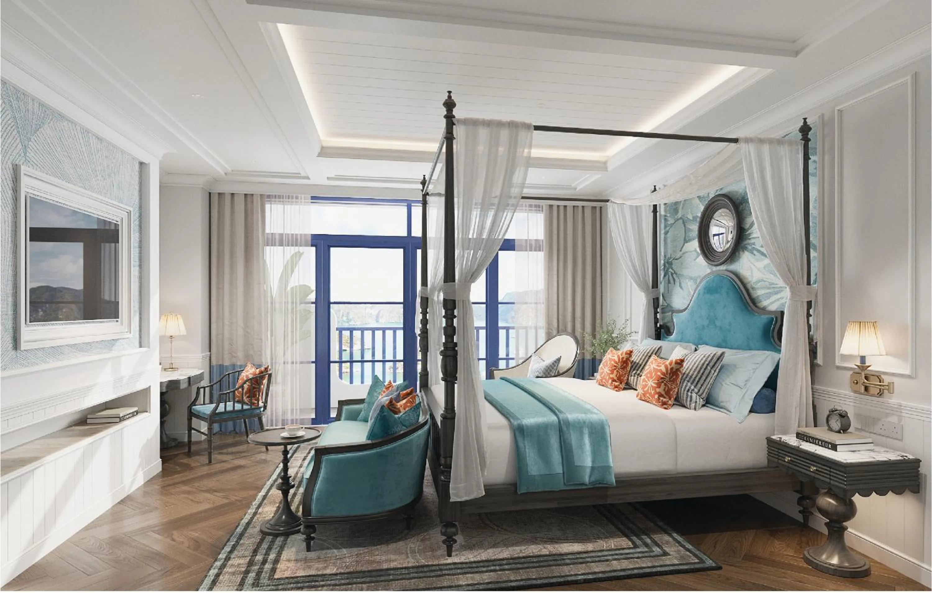 Bedroom, Bed in Wyndham Garden Sonasea Van Don