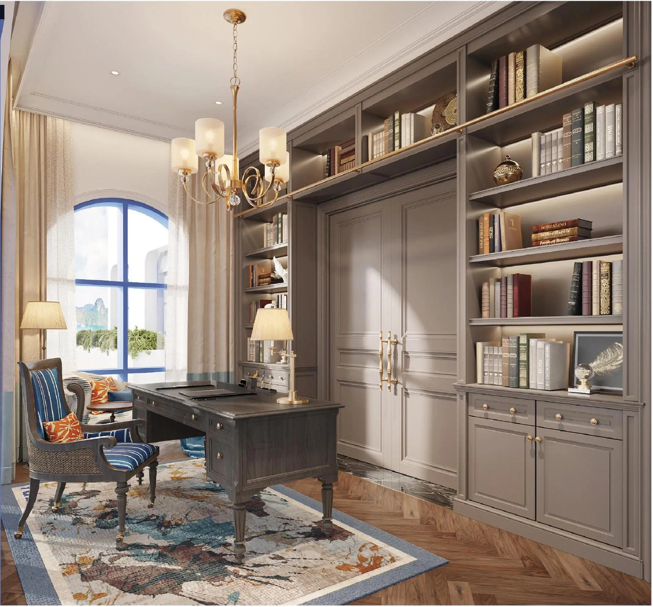 Library in Wyndham Garden Sonasea Van Don