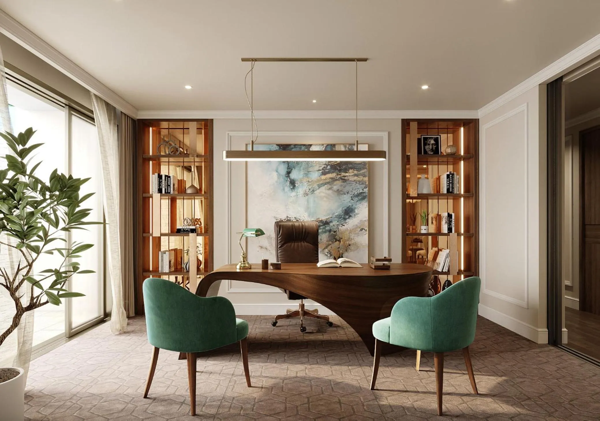 Library in Wyndham Garden Sonasea Van Don