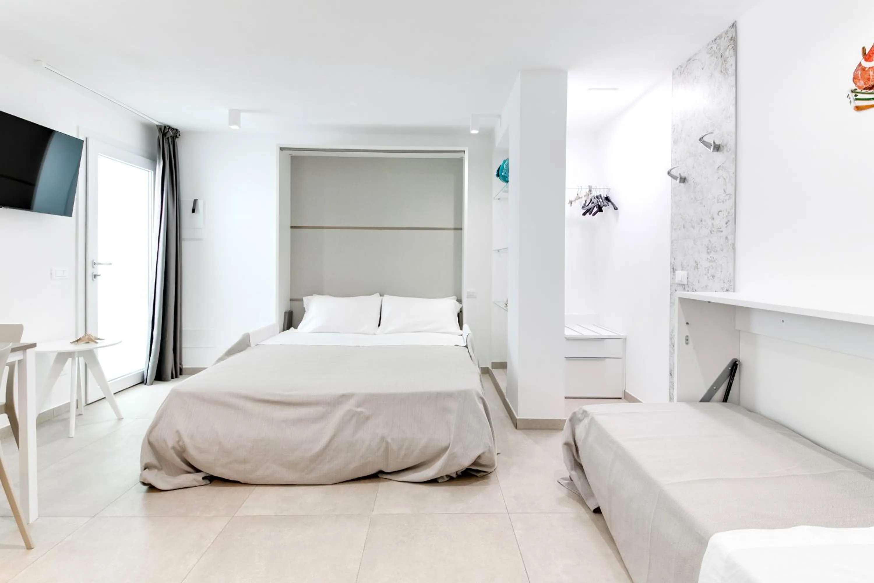 Bedroom, Bed in Residence Diffuso Arcobaleno