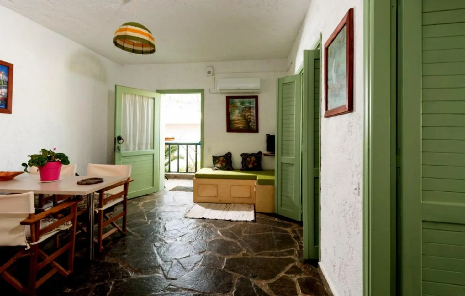Seating area in Elounda Collection Apartments