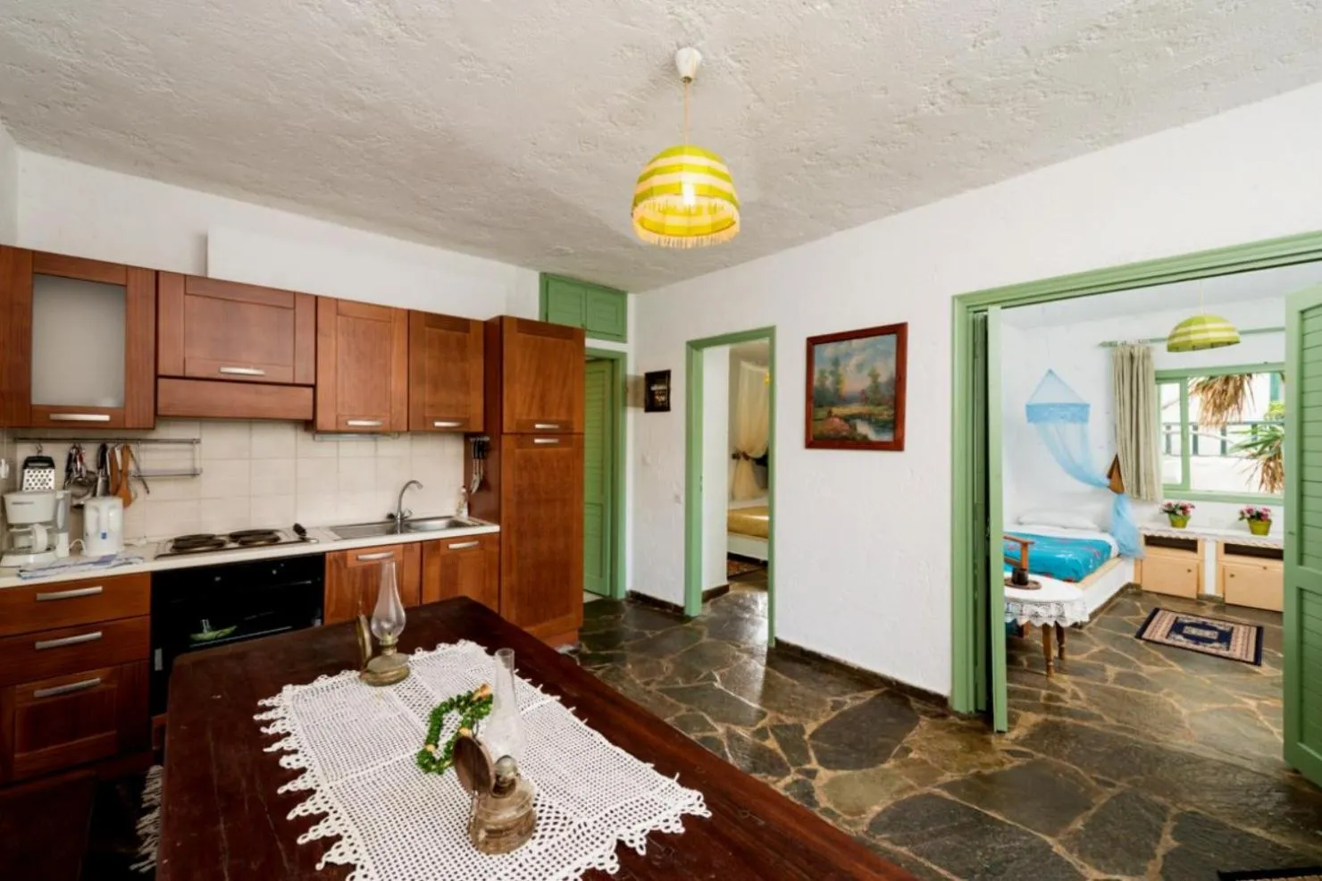 Kitchen or kitchenette in Elounda Collection Apartments