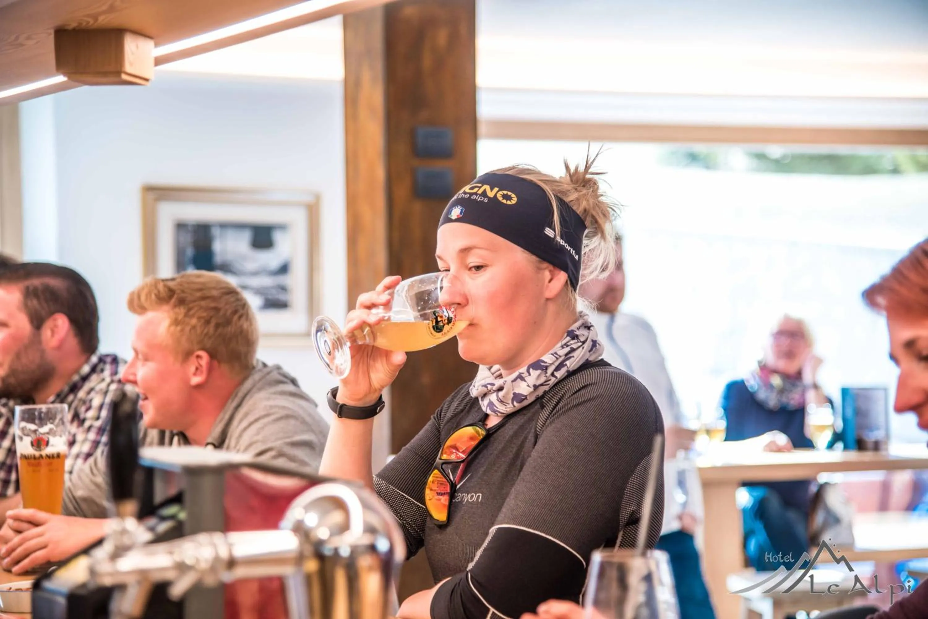 Lounge or bar in Hotel Le Alpi