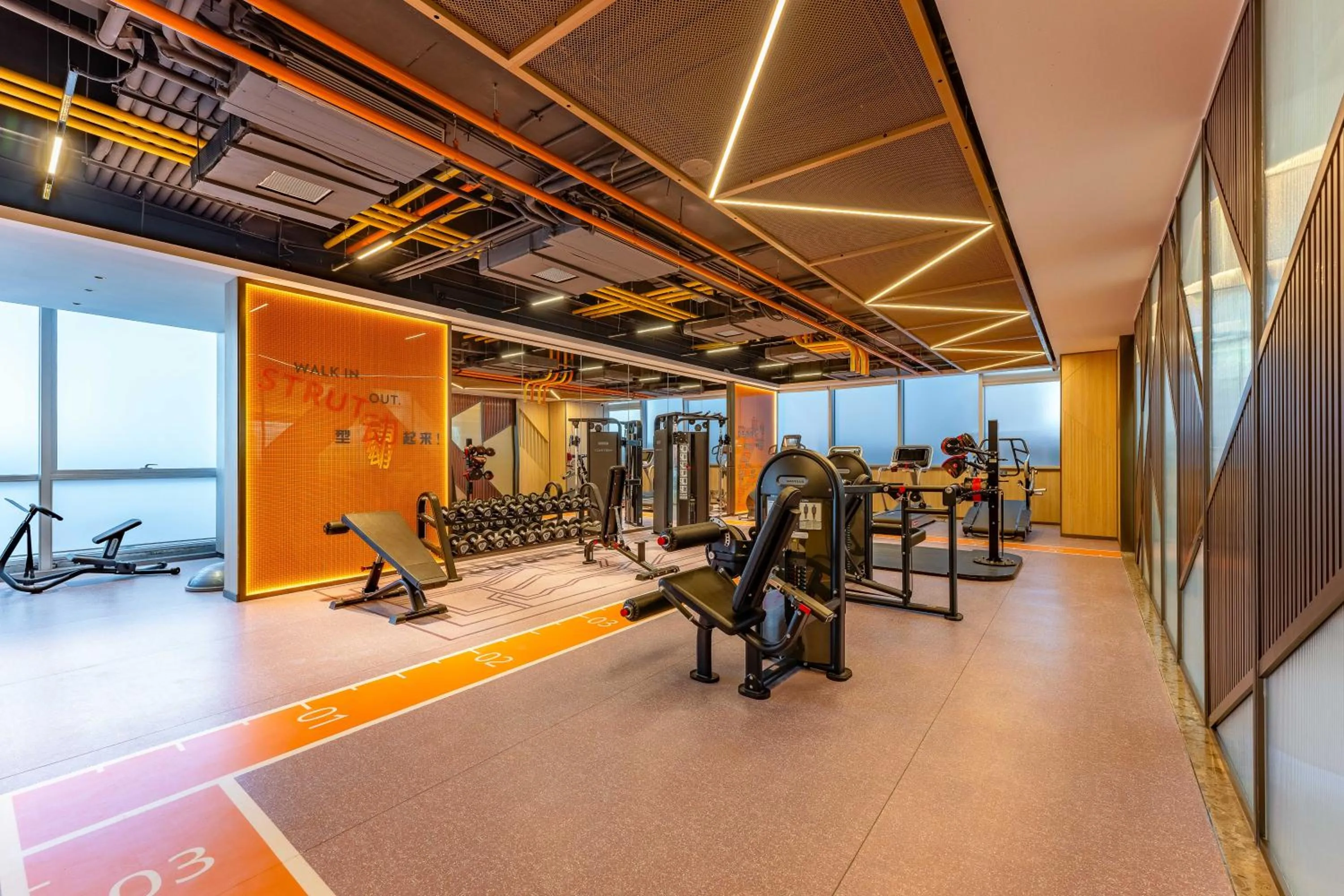 Fitness centre/facilities in EVEN Hotel Qingdao Laoshan - an IHG Hotel