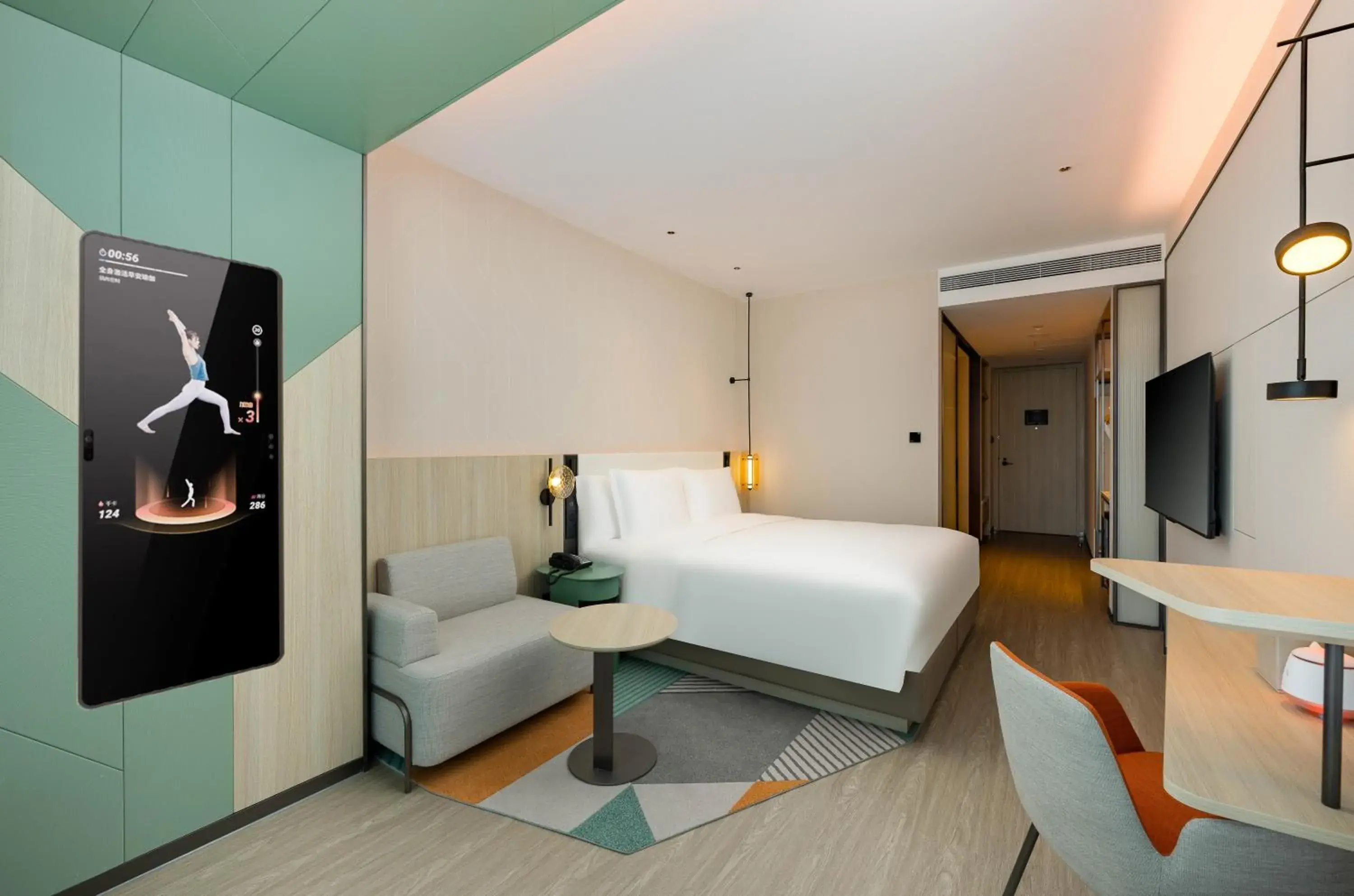 Standard King Room Smart Fitness Mirror in EVEN Hotel Qingdao Laoshan - an IHG Hotel Standard King Room Smart Fitness Mirror in EVEN Hotel Qingdao Laoshan - an IHG Hotel