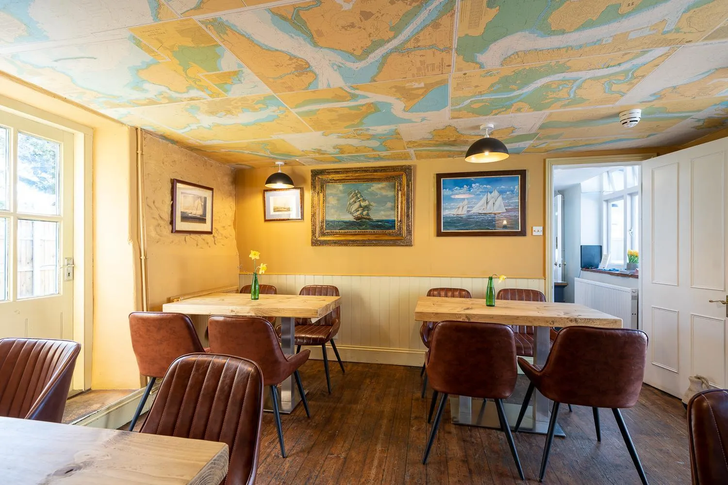 Dining area in The Red Lion at Stiffkey