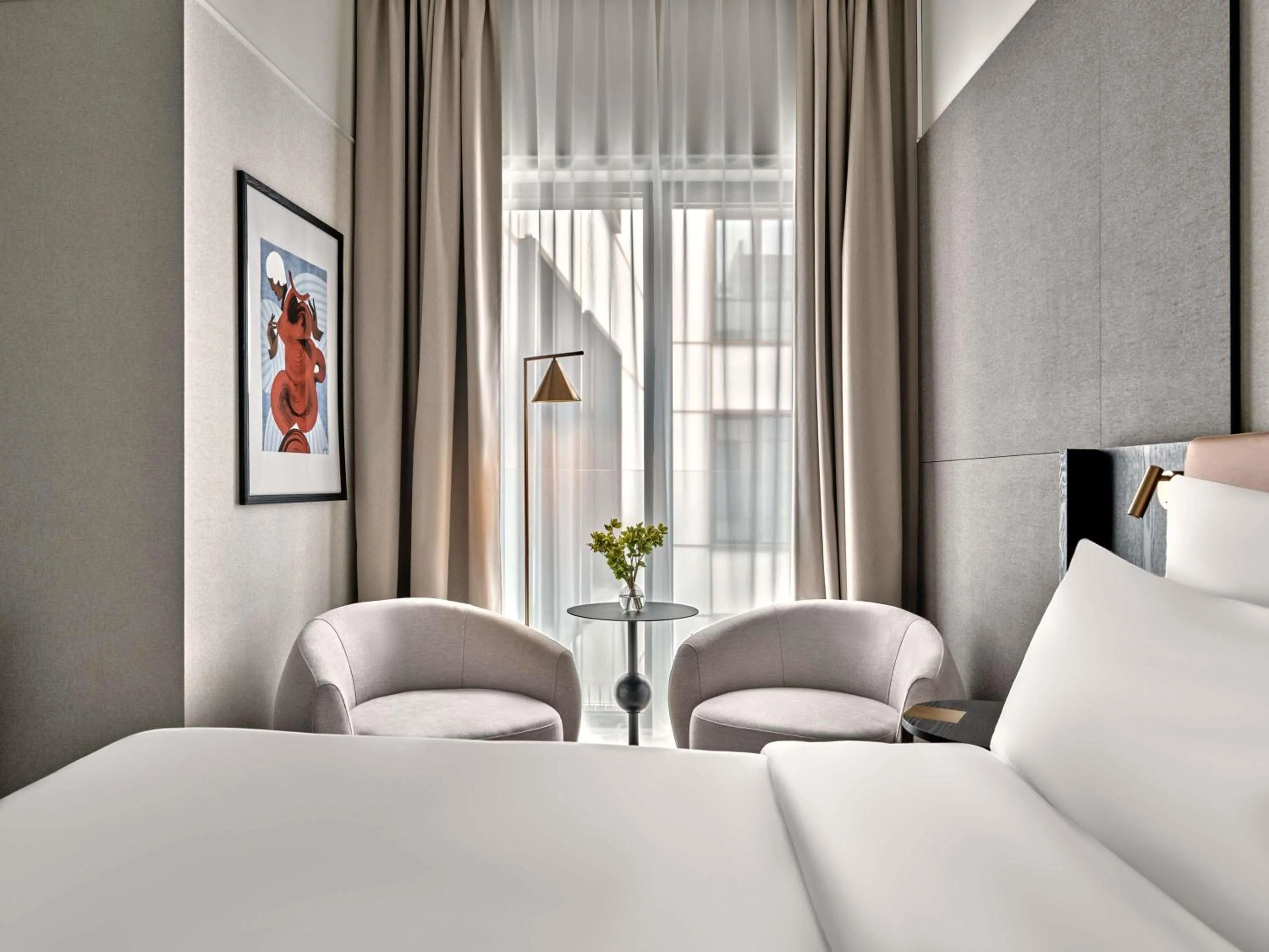 Bedroom, Bed in Mövenpick Grand Hotel Wroclaw