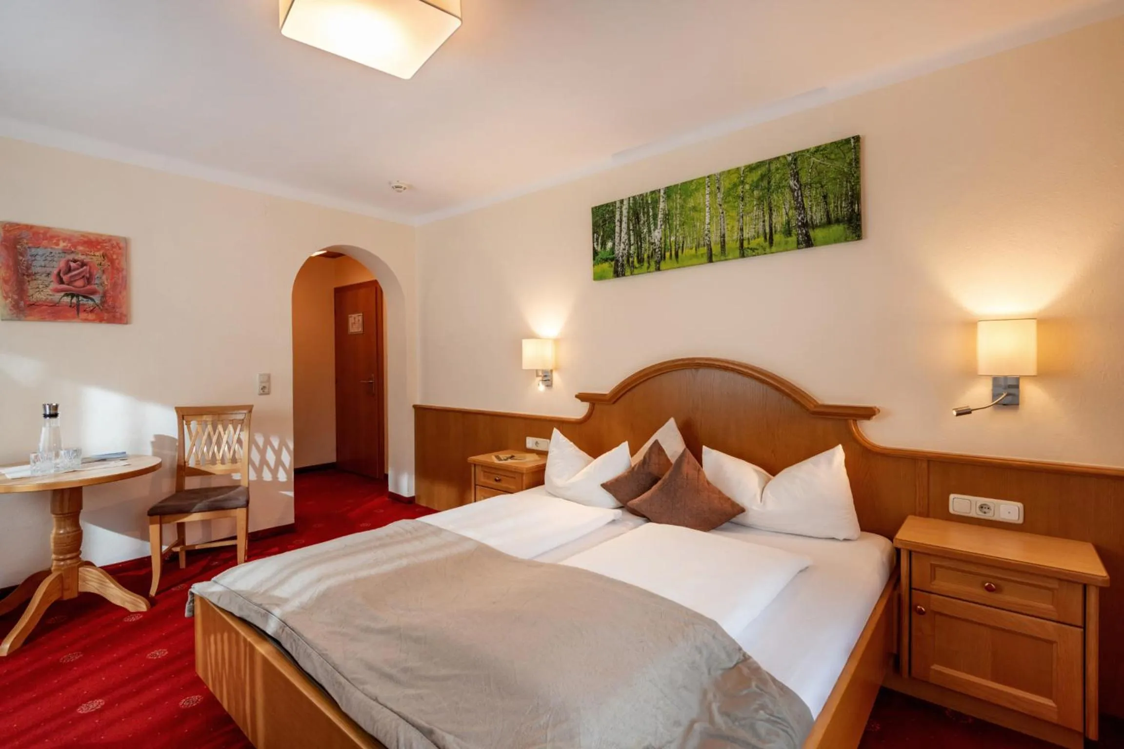 Bed in Hotel Garni Birkenhof