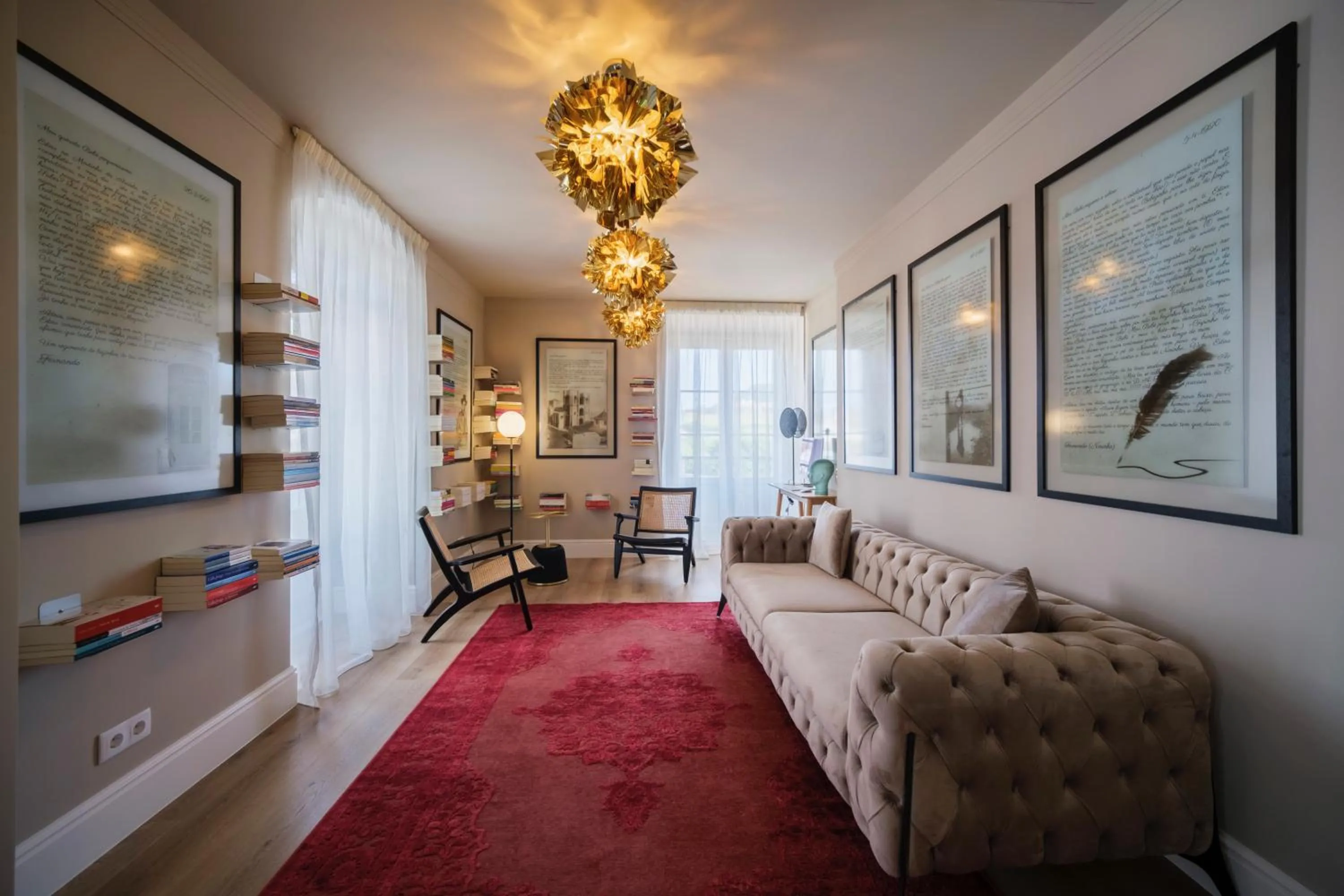 Living room in Azores Book Hotel