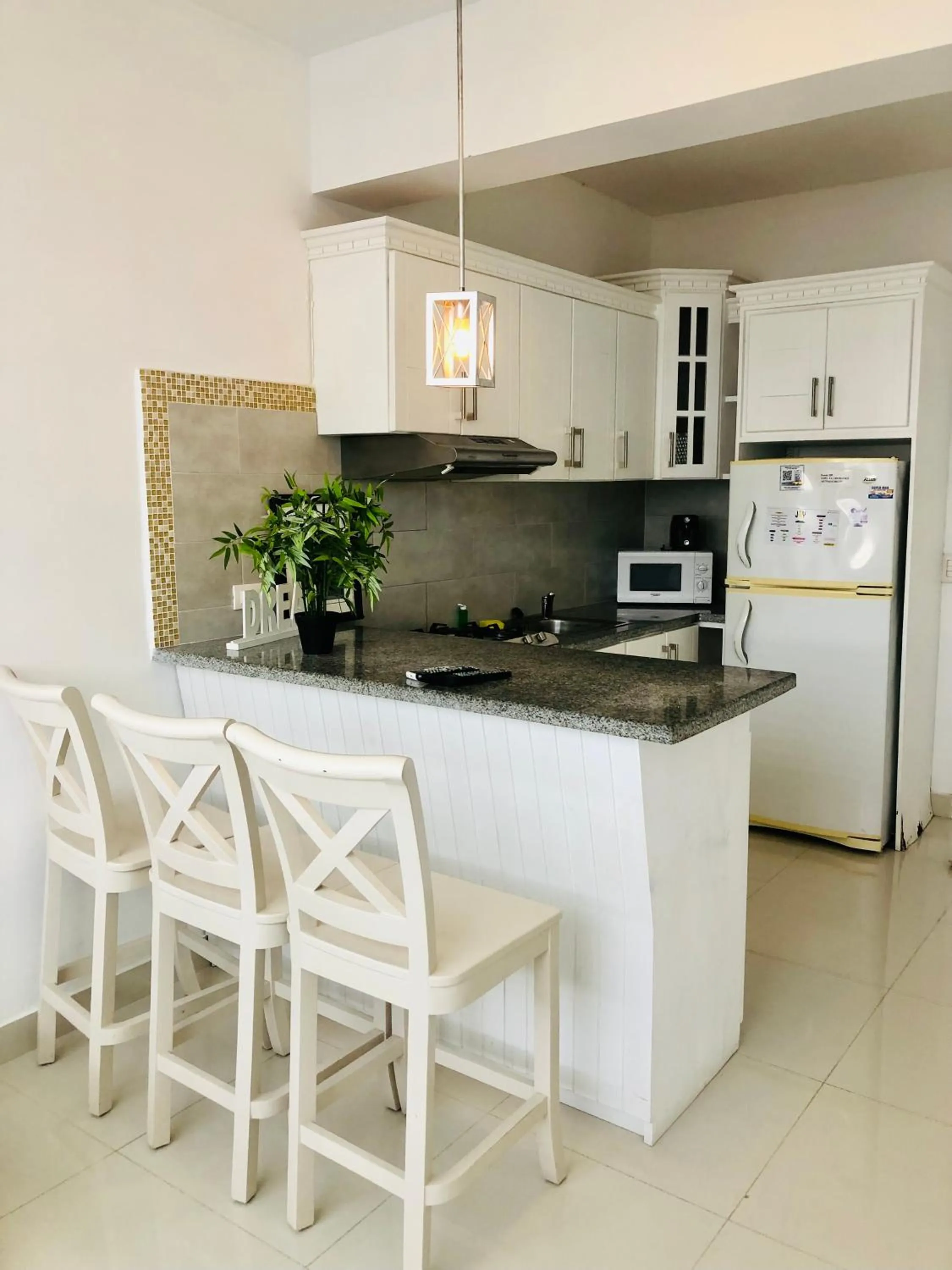 Kitchen/Kitchenette in Ducassi Rooftop Pool Suites Beach Club and SPA