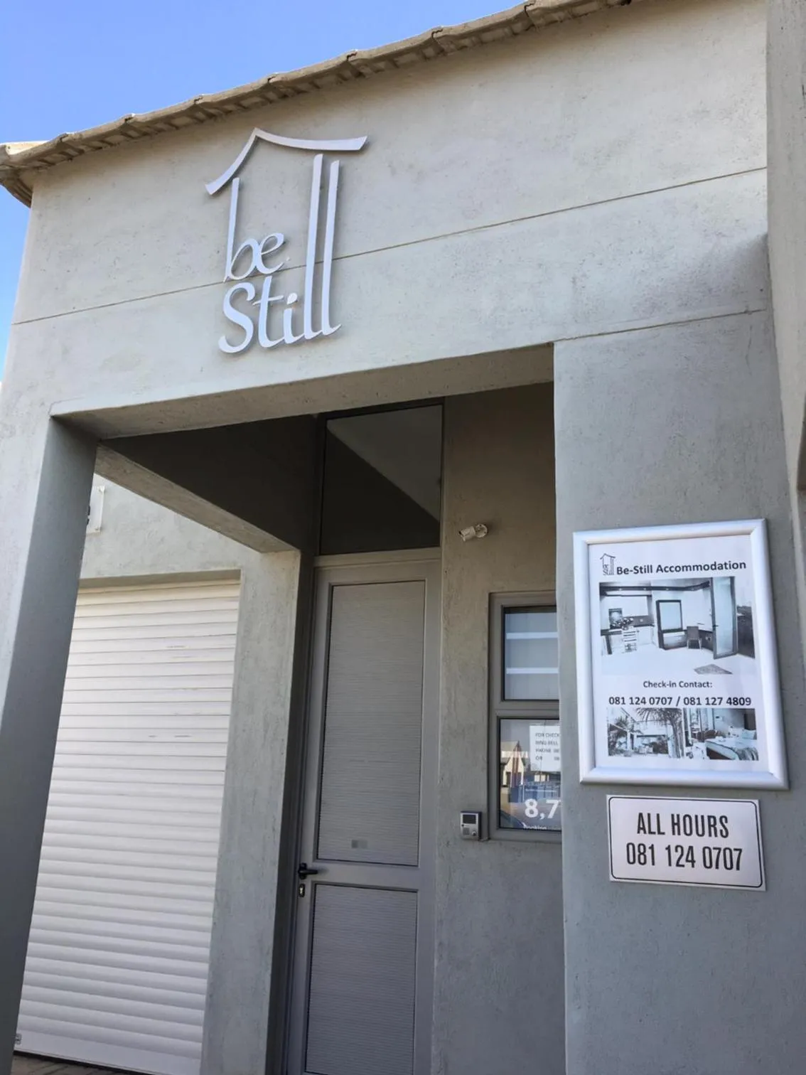 Facade/entrance in Be-Still Accommodation