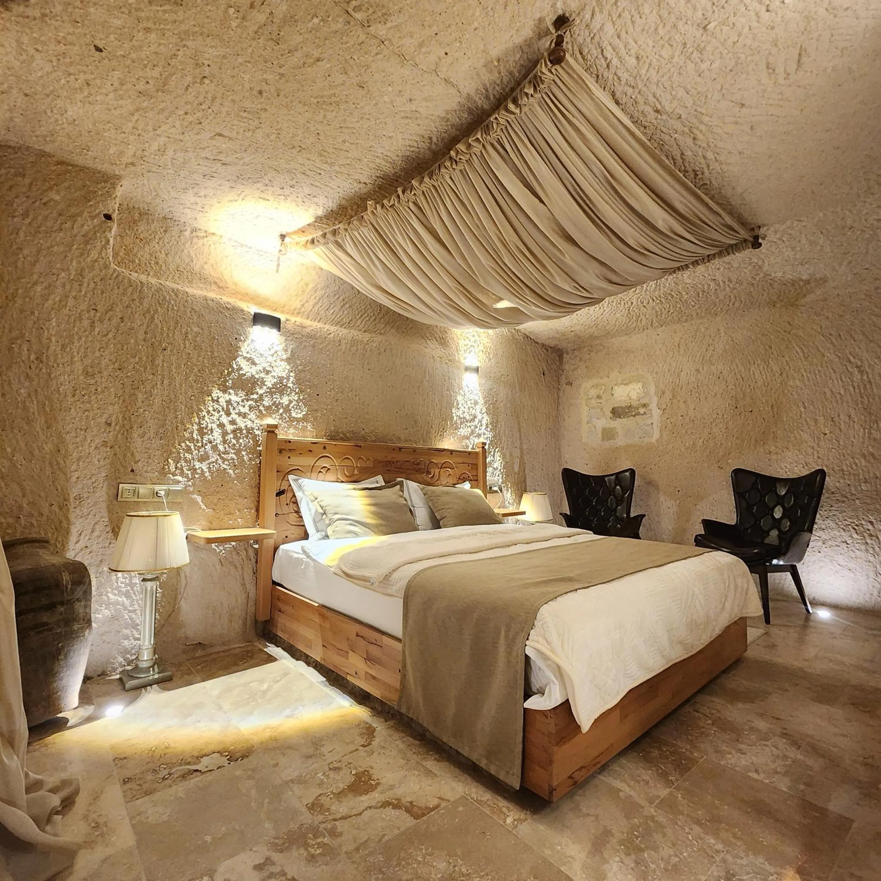 Bed in Memories Cave House Adults Only Plus 12