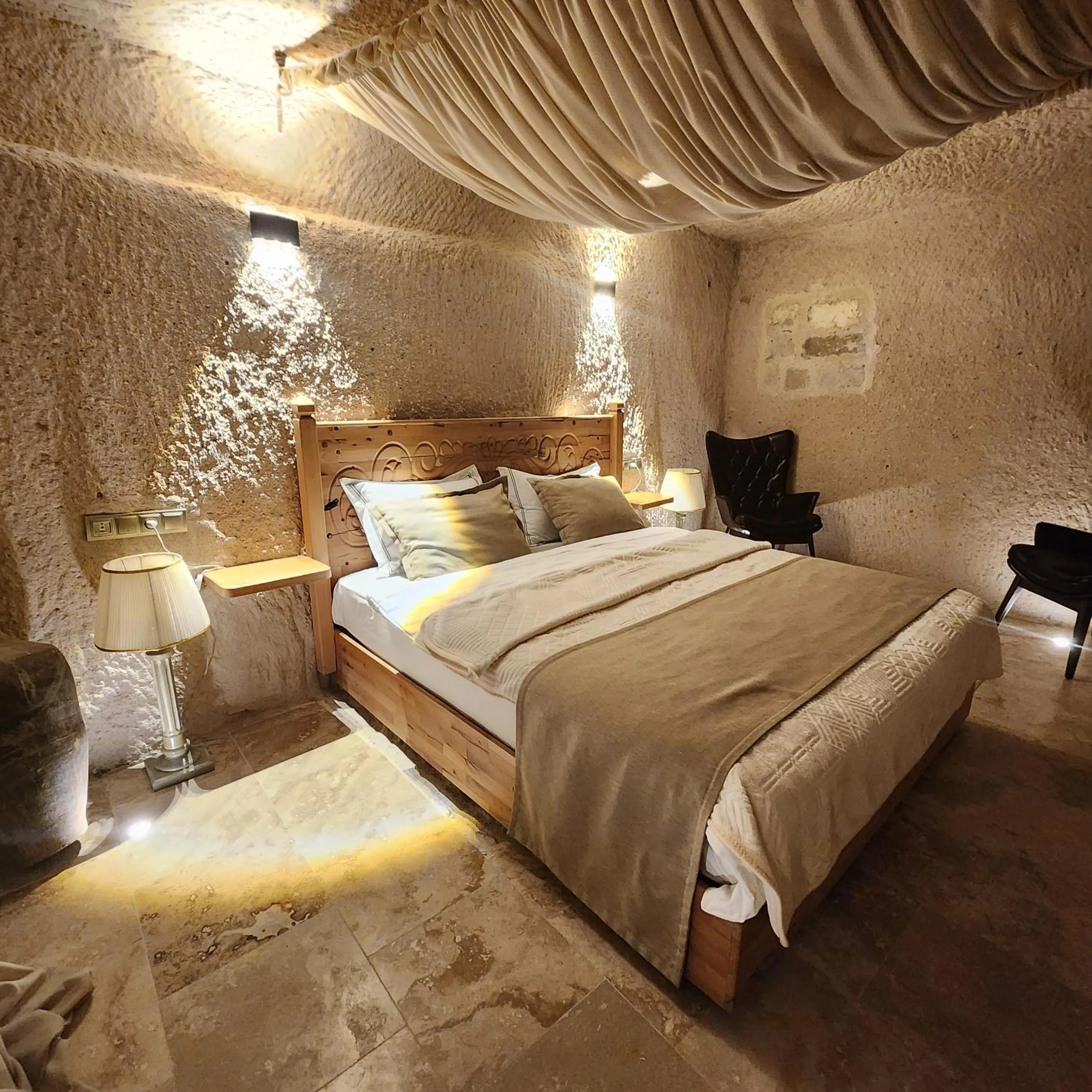 Bed in Memories Cave House Adults Only Plus 12