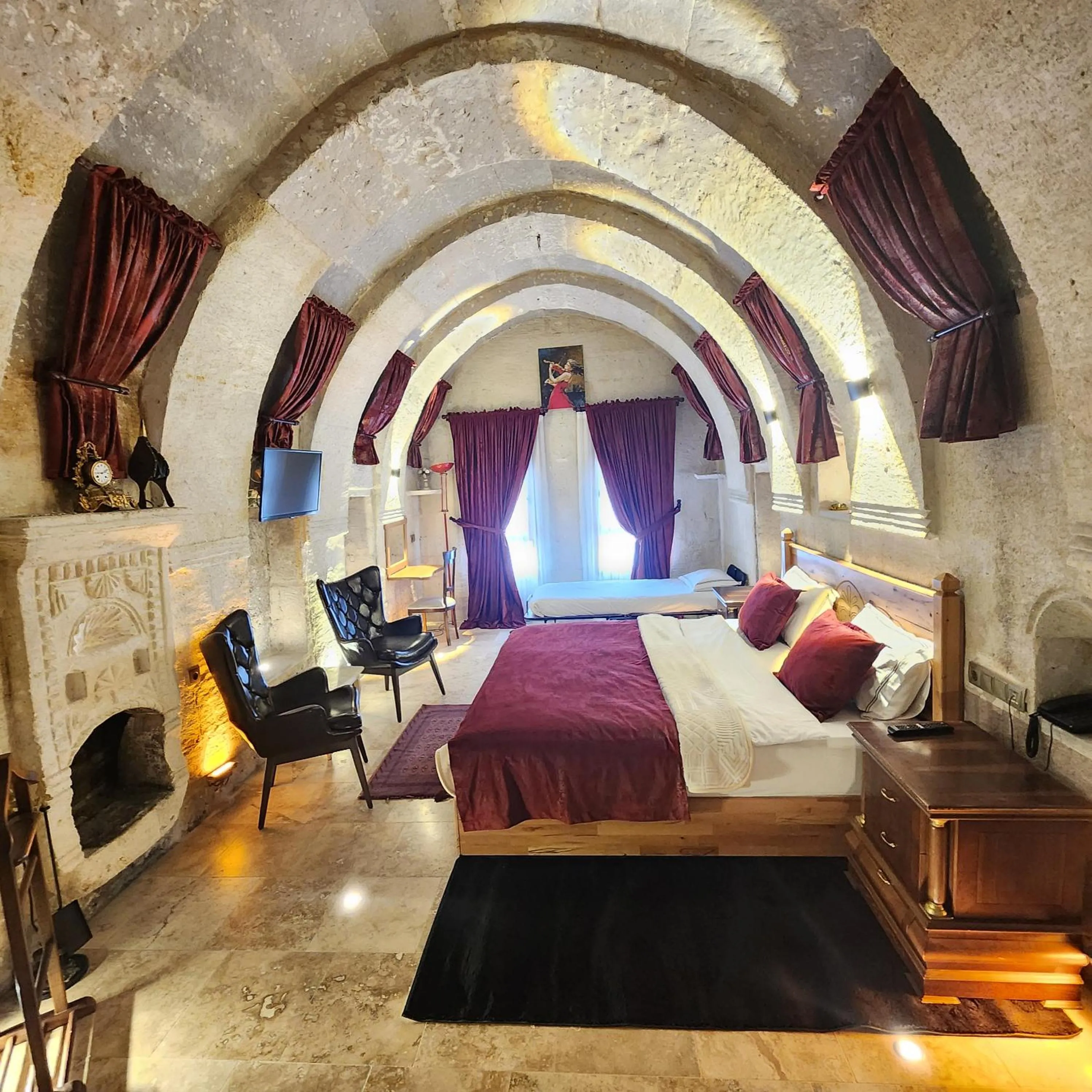 Bed in Memories Cave House Adults Only Plus 12