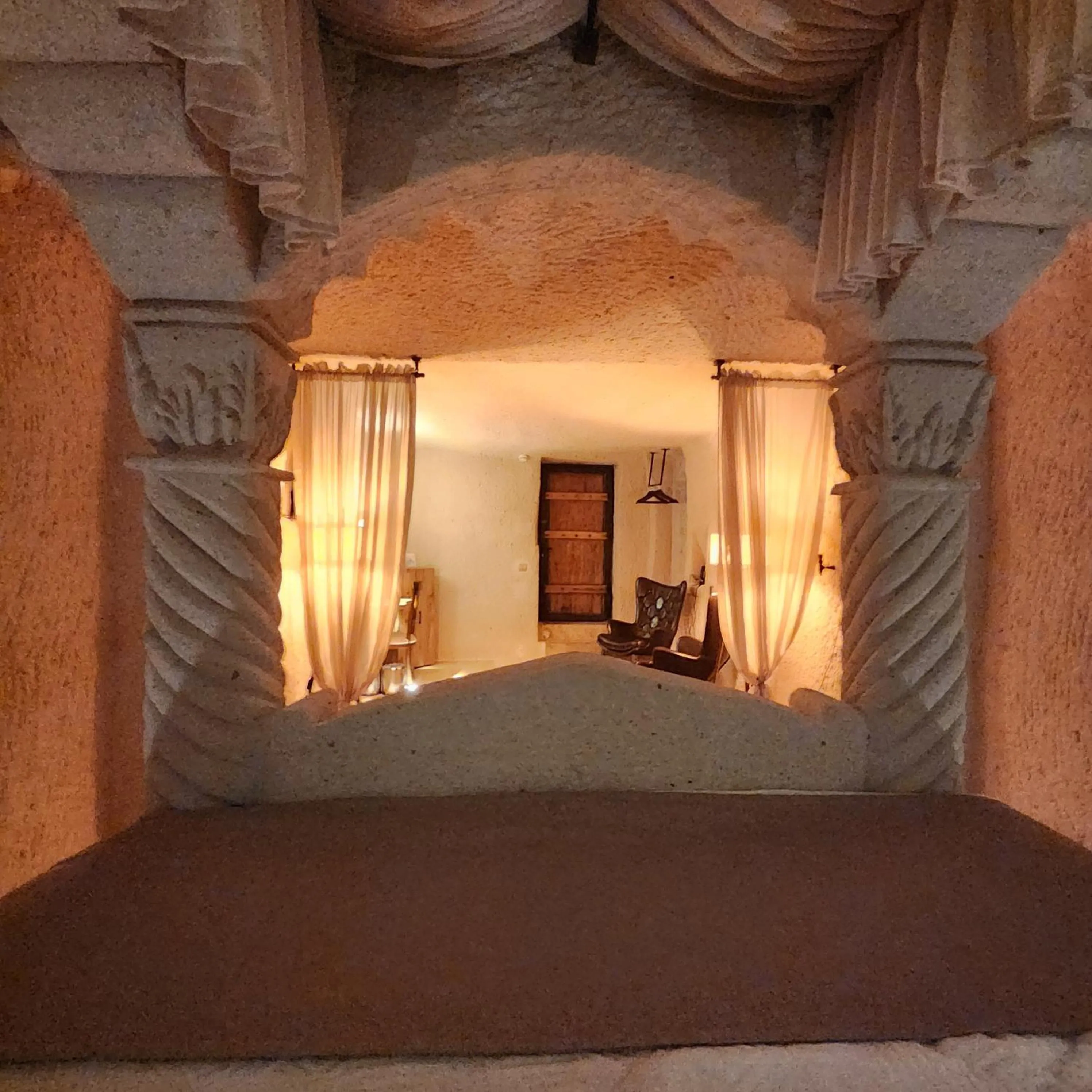 Bed in Memories Cave House Adults Only Plus 12