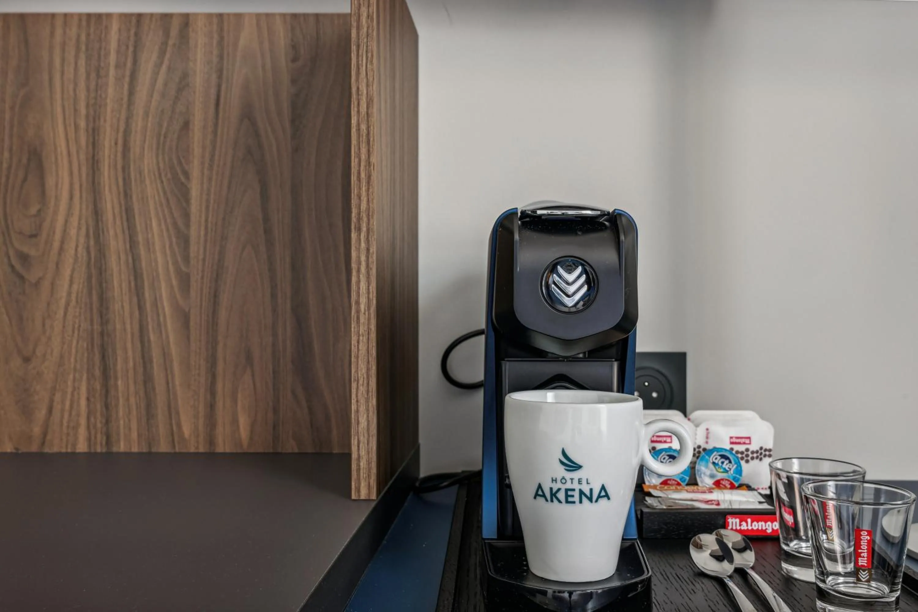 Kitchen or kitchenette in Hôtel AKENA Serris - Val d'Europe