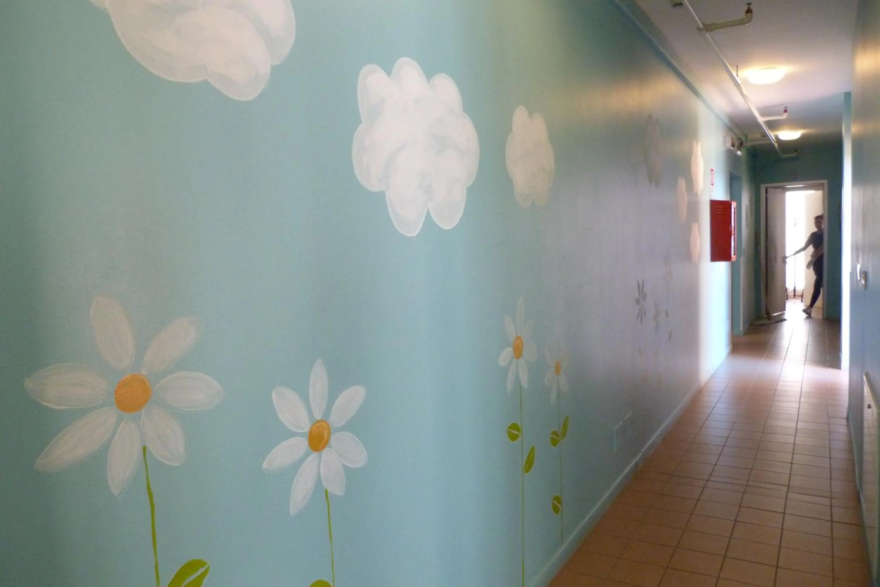 Decorative detail in Ostello Torino