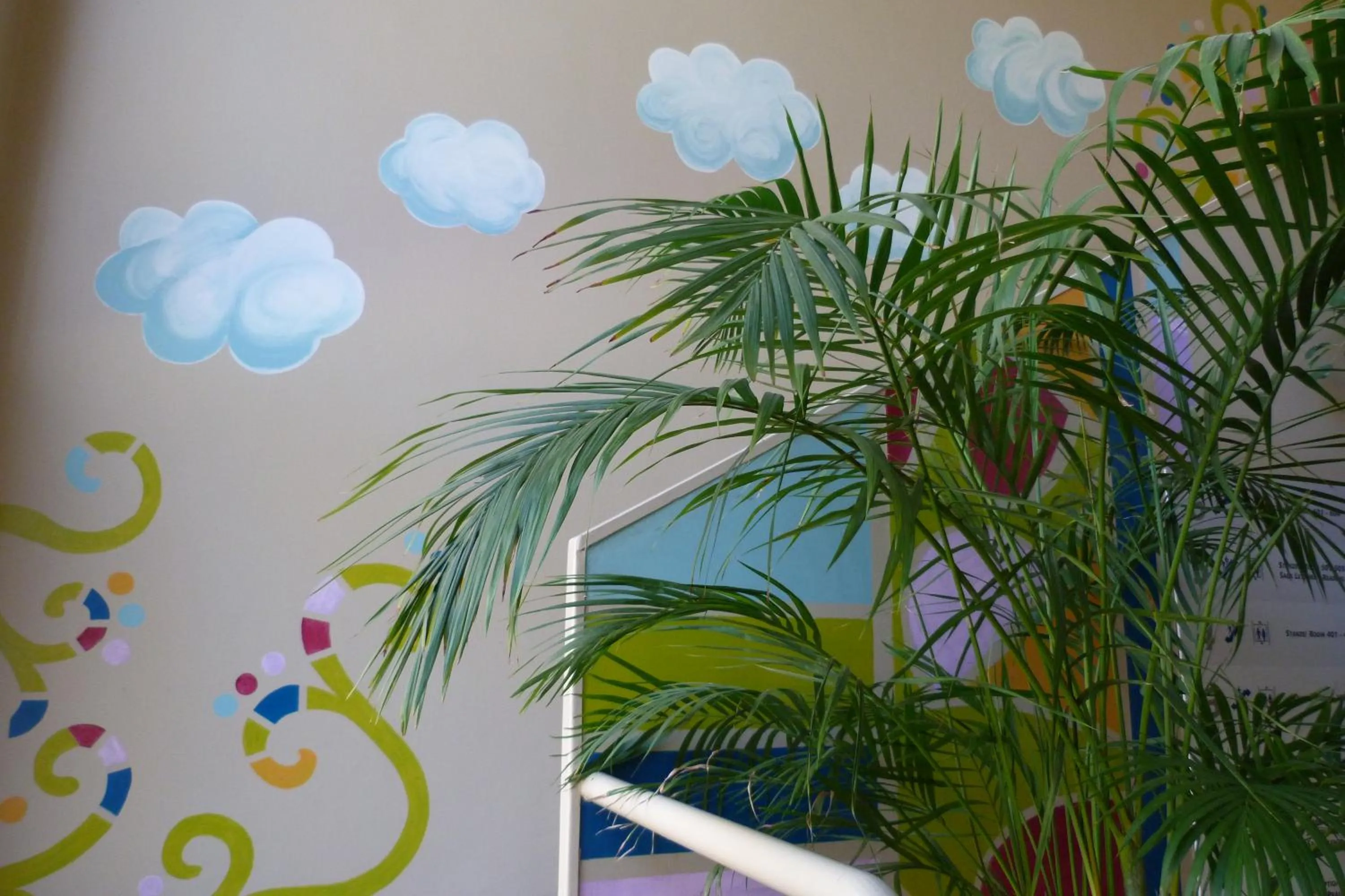 Decorative detail in Ostello Torino