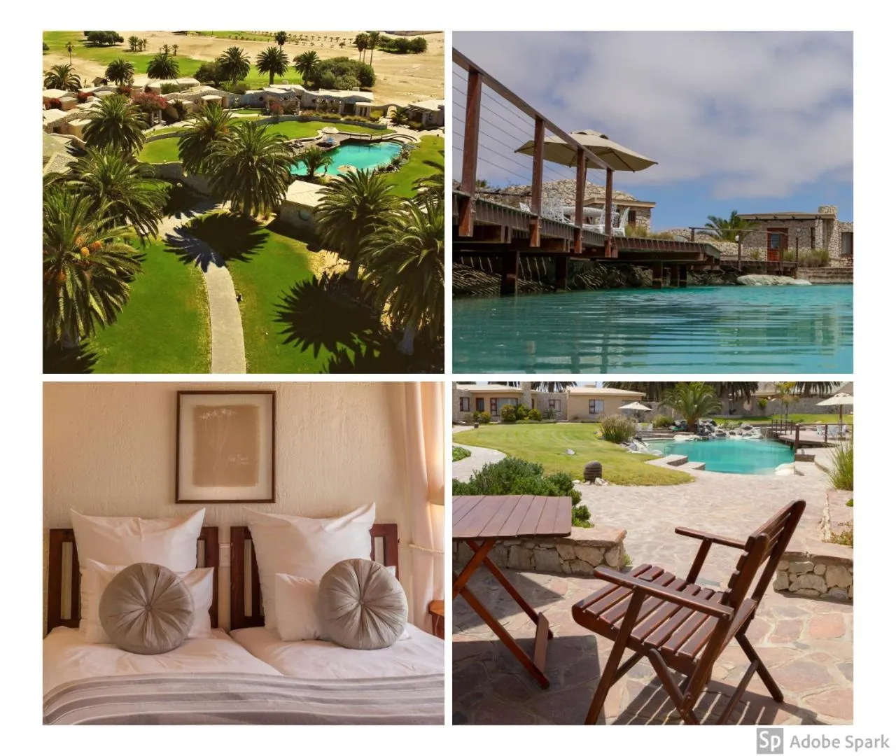 Pool view in Rössmund Lodge