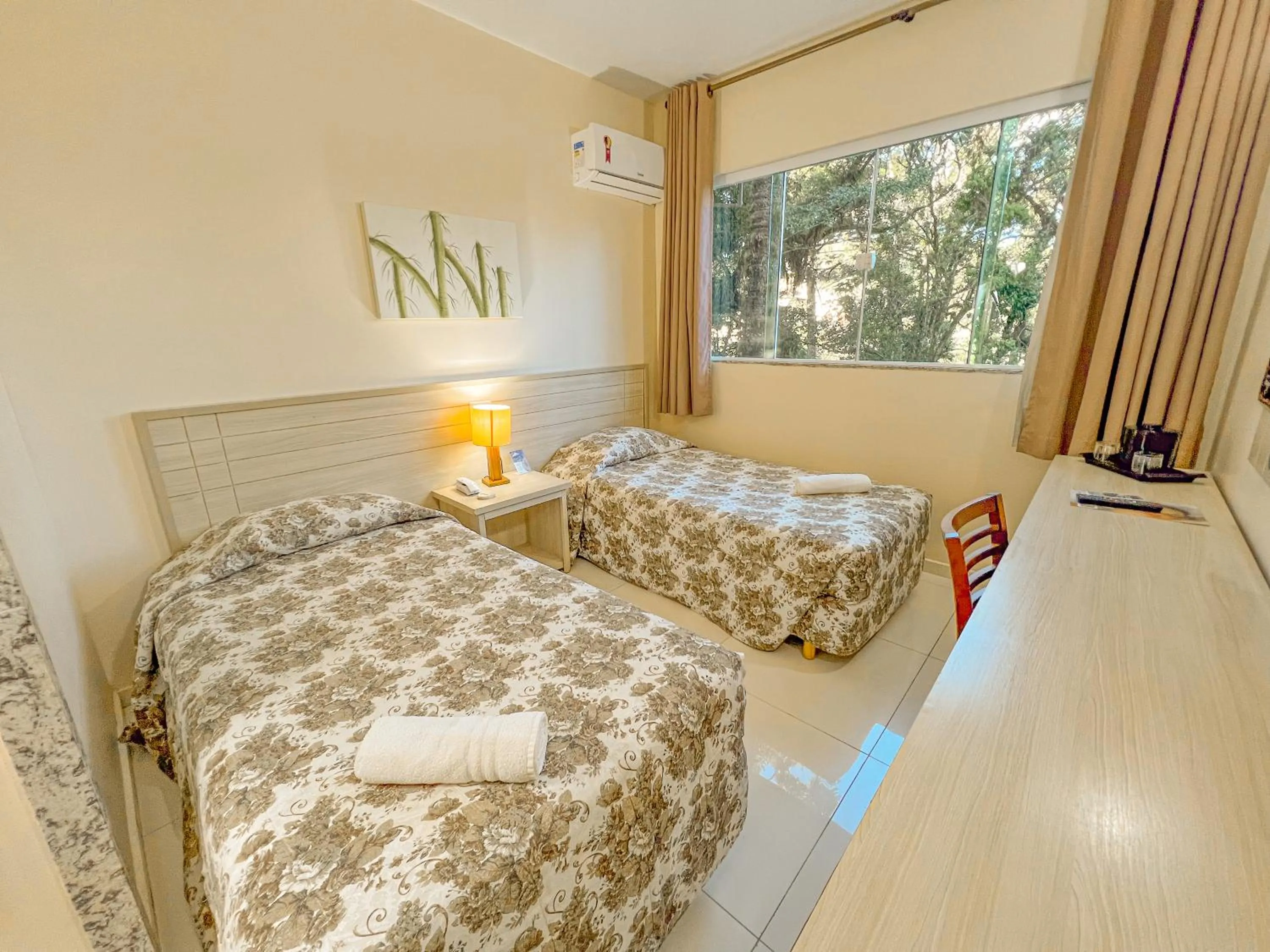 Bed in Hotel Fazenda Golden Park Campos do Jordão