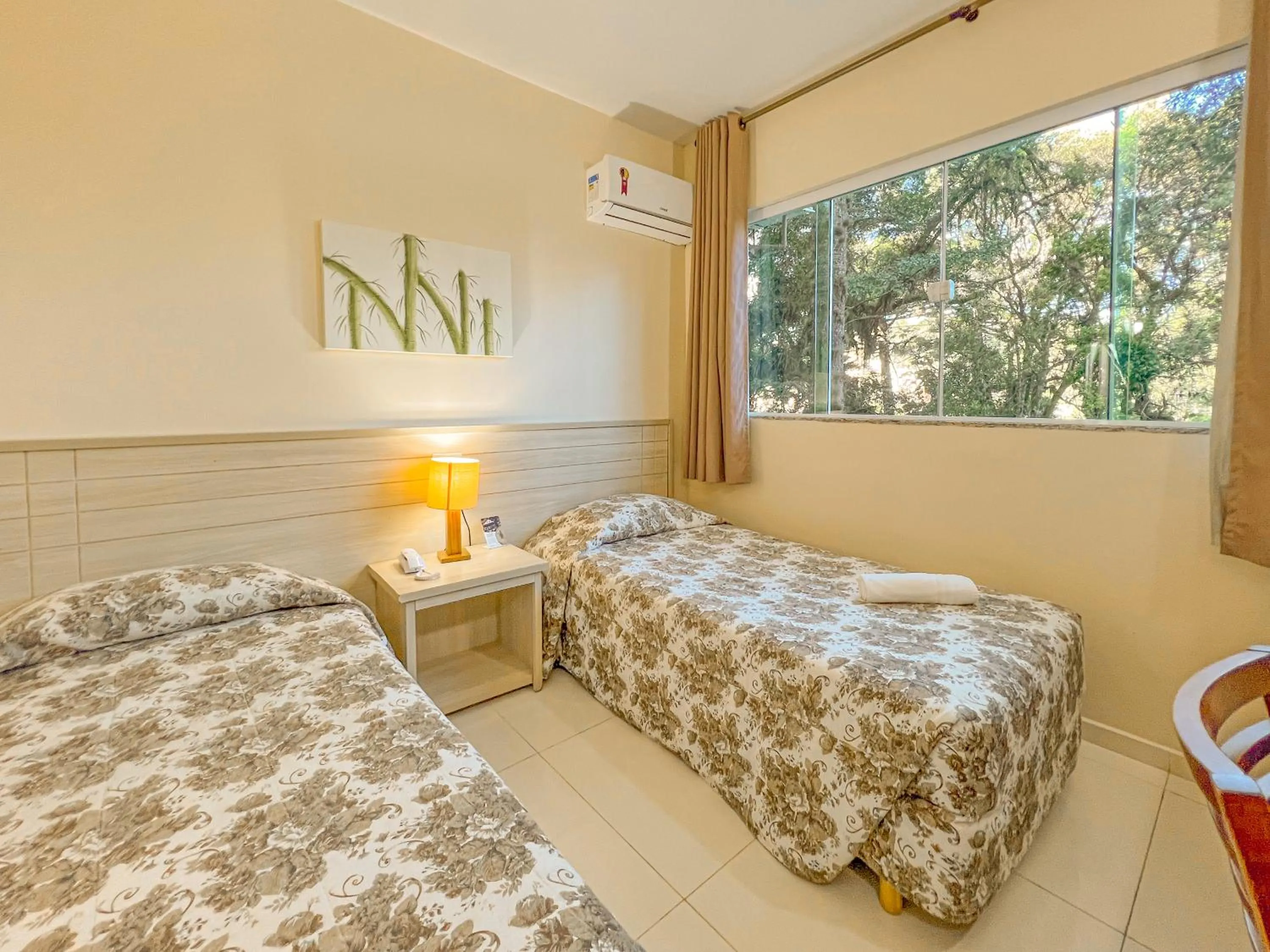 Bed in Hotel Fazenda Golden Park Campos do Jordão