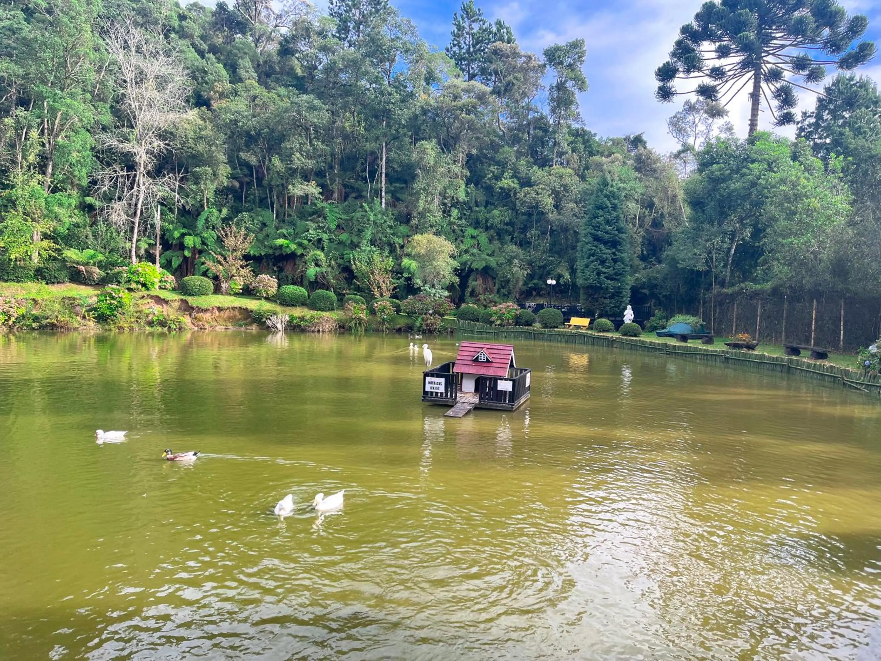 Lake view in Hotel Fazenda Golden Park Campos do Jordão