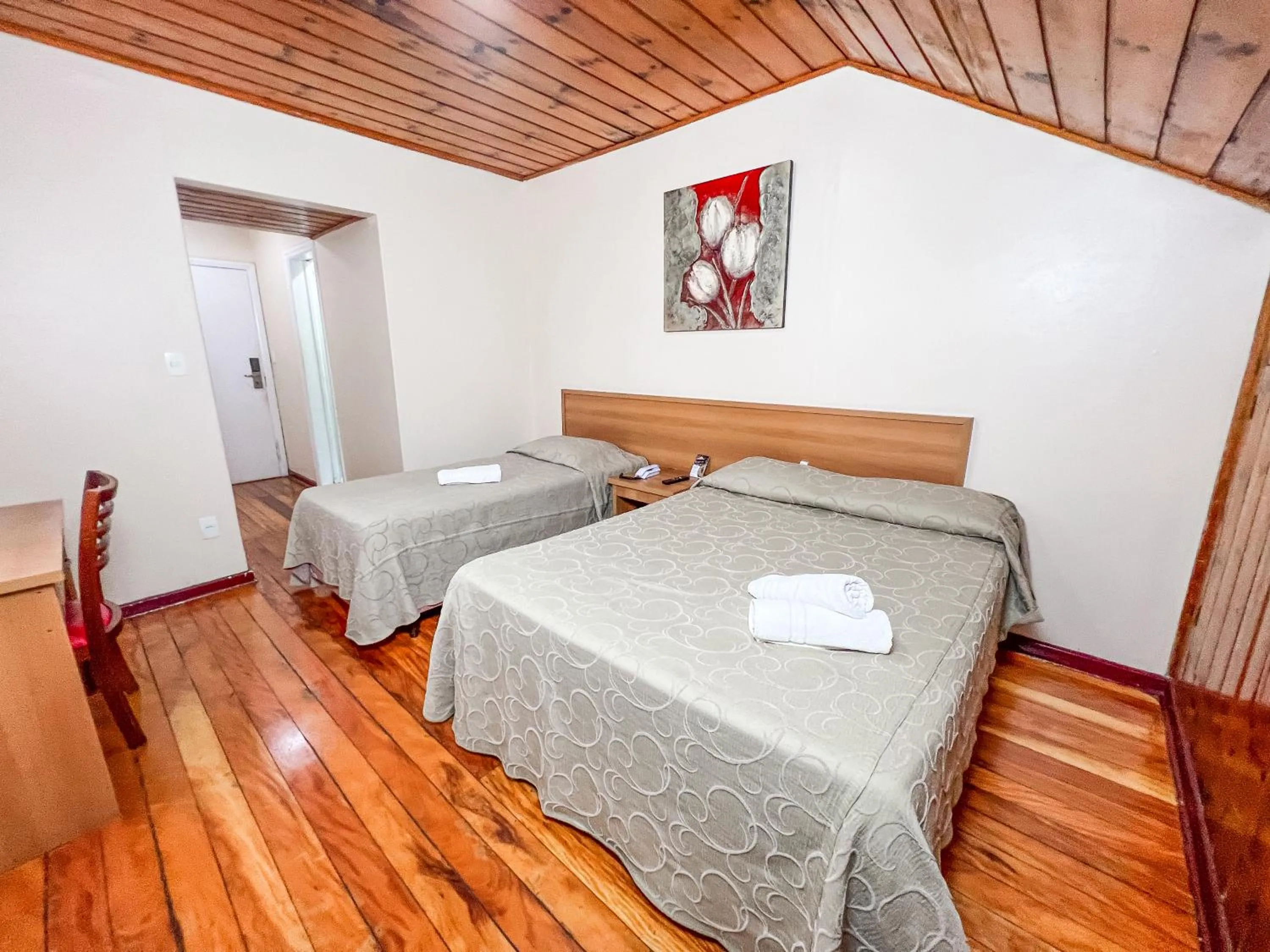 Bed in Hotel Fazenda Golden Park Campos do Jordão