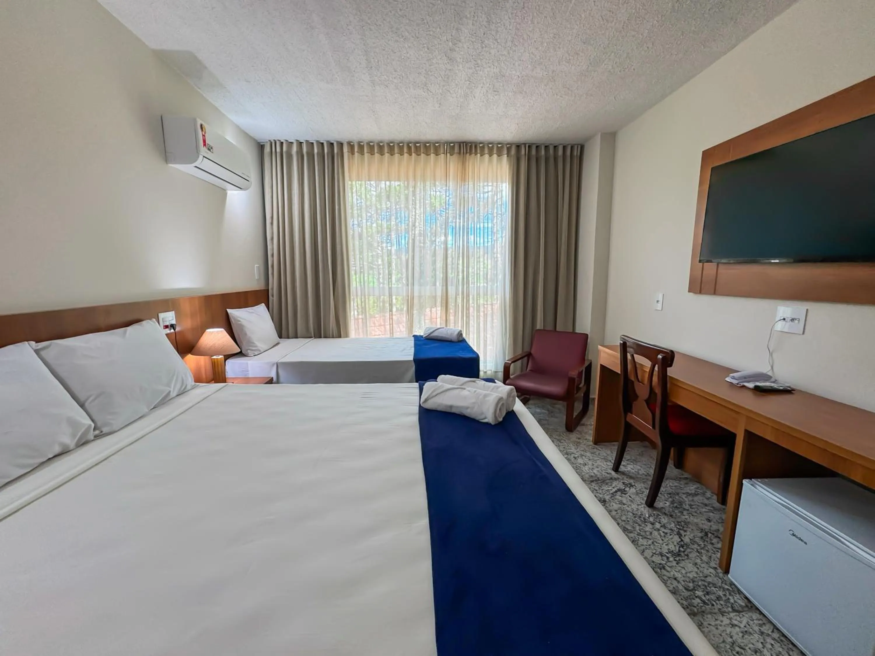 Bed in Hotel Fazenda Golden Park Campos do Jordão