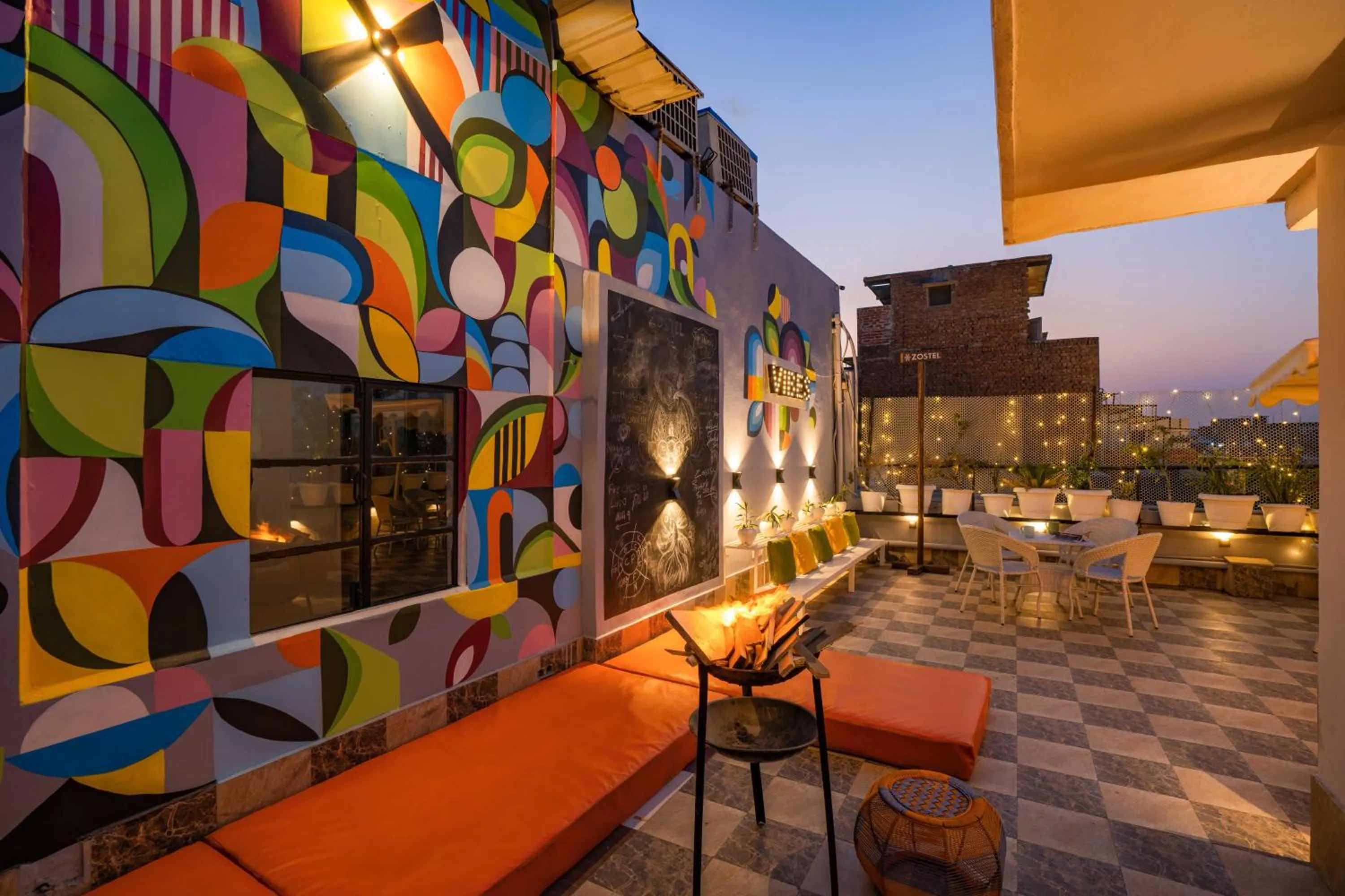 Property building in Zostel Delhi