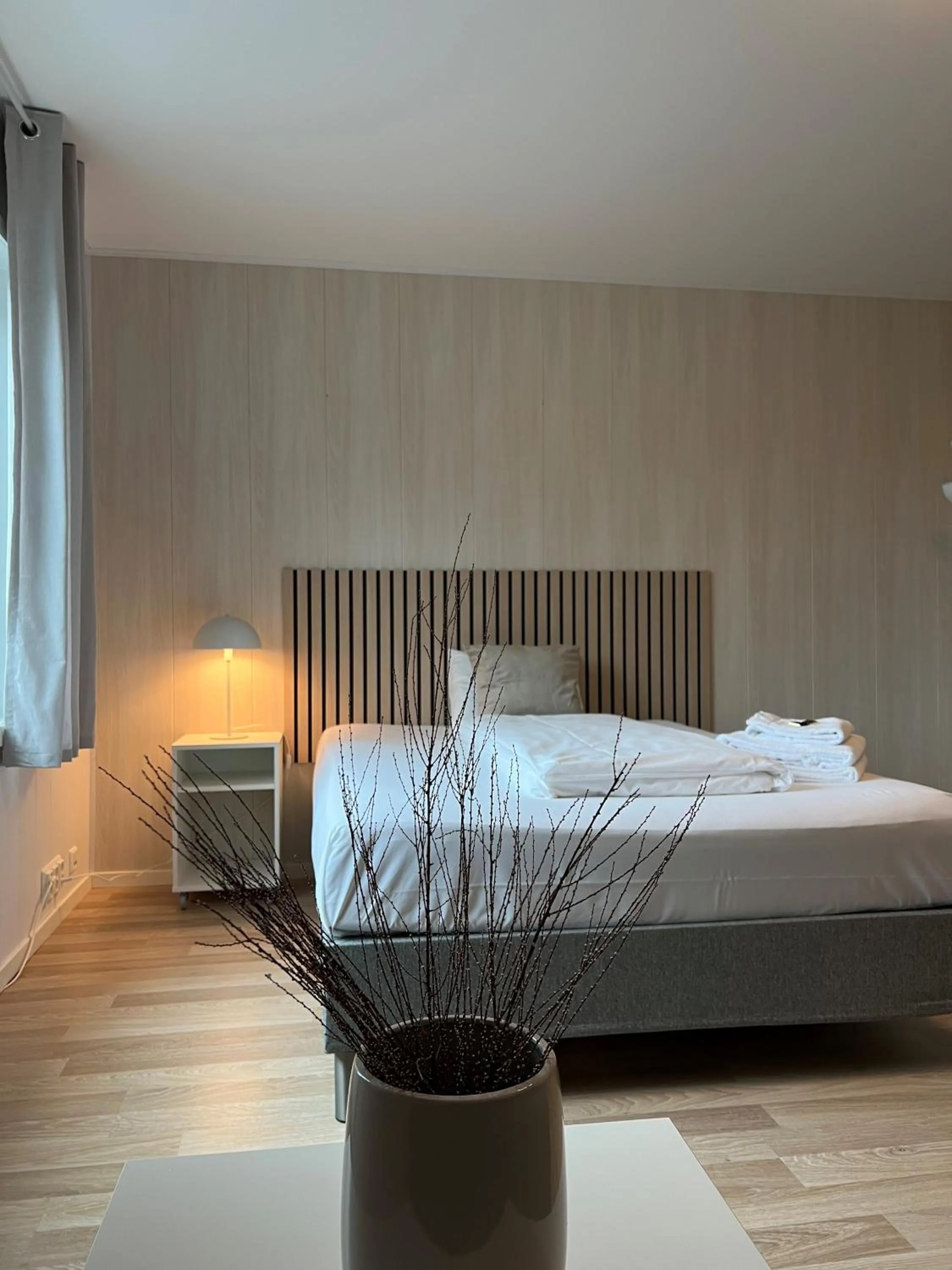 Large Double or Twin Room in Selvbetjent leilighetshotell med studioleiligheter