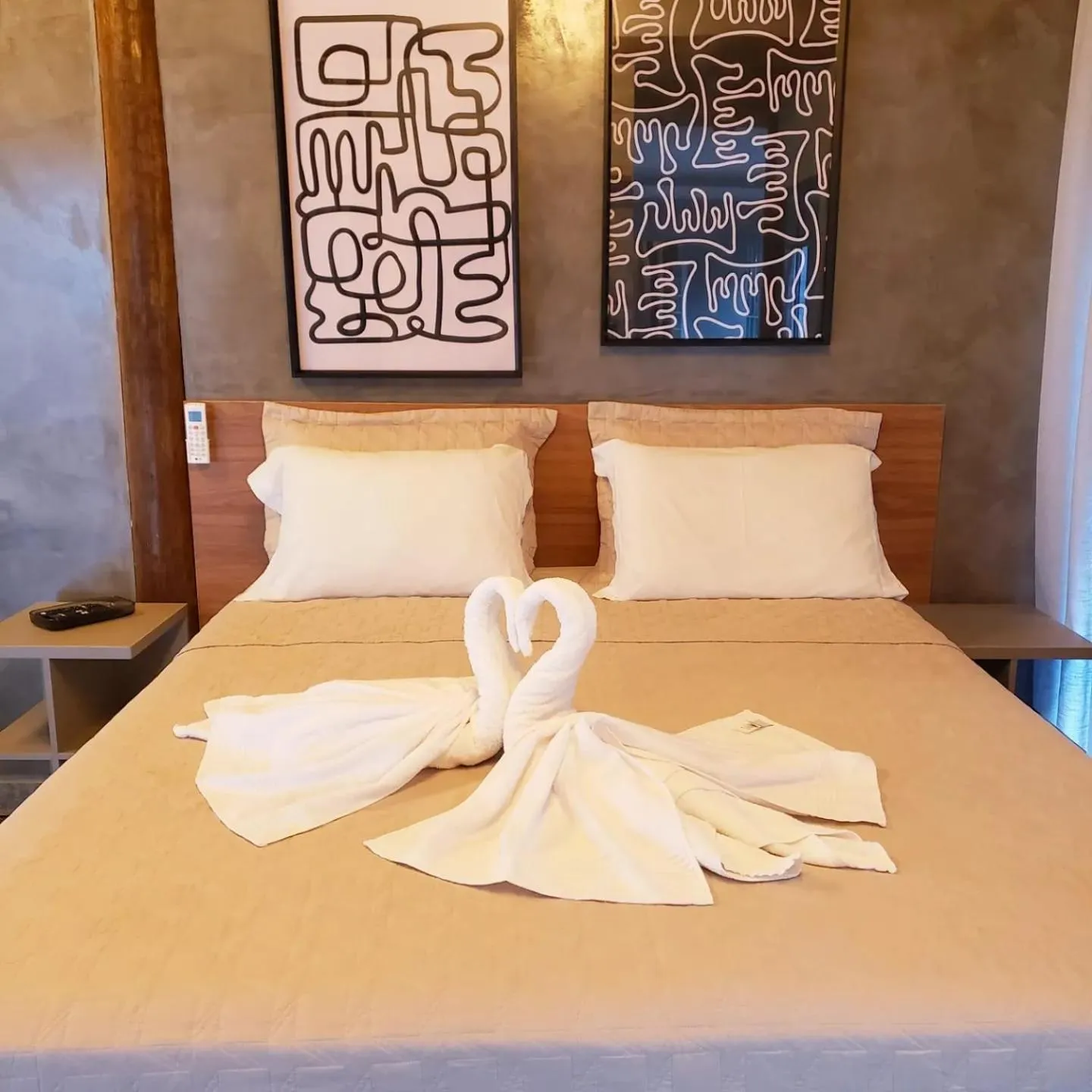 Bed in Pousada Recanto Jota Ge