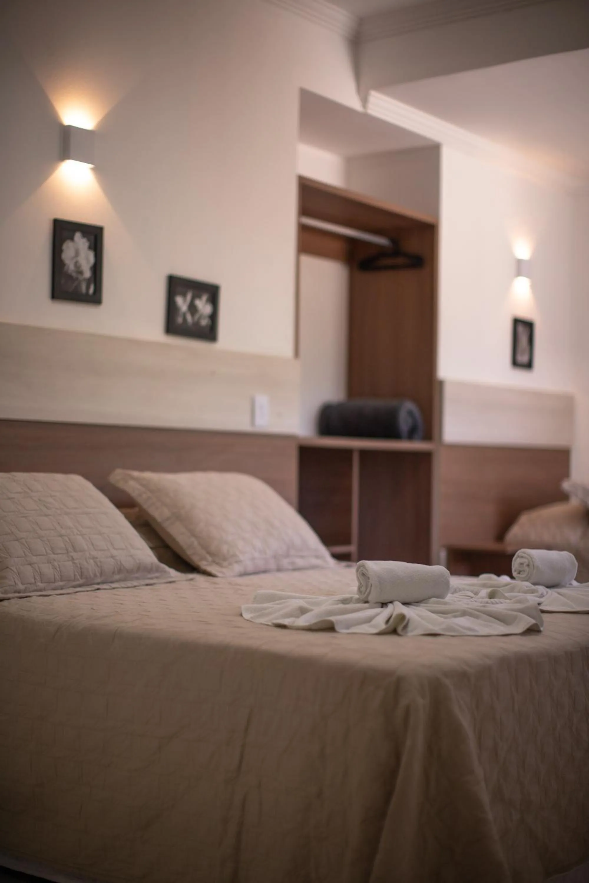 Bed in Pousada Recanto Jota Ge